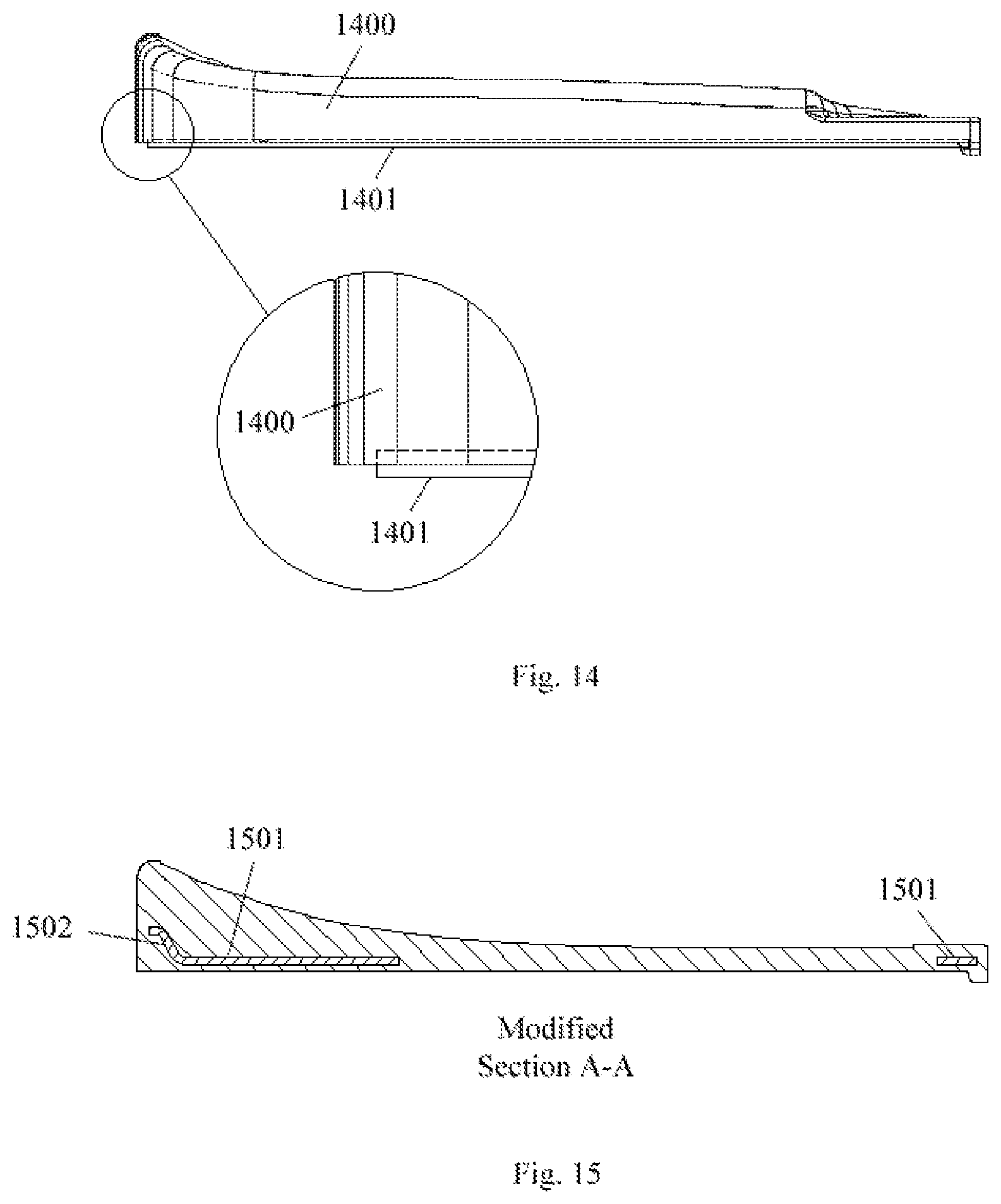 Patent US12157534 Figure 15 – Cushioned footpad with reinforcing support structure