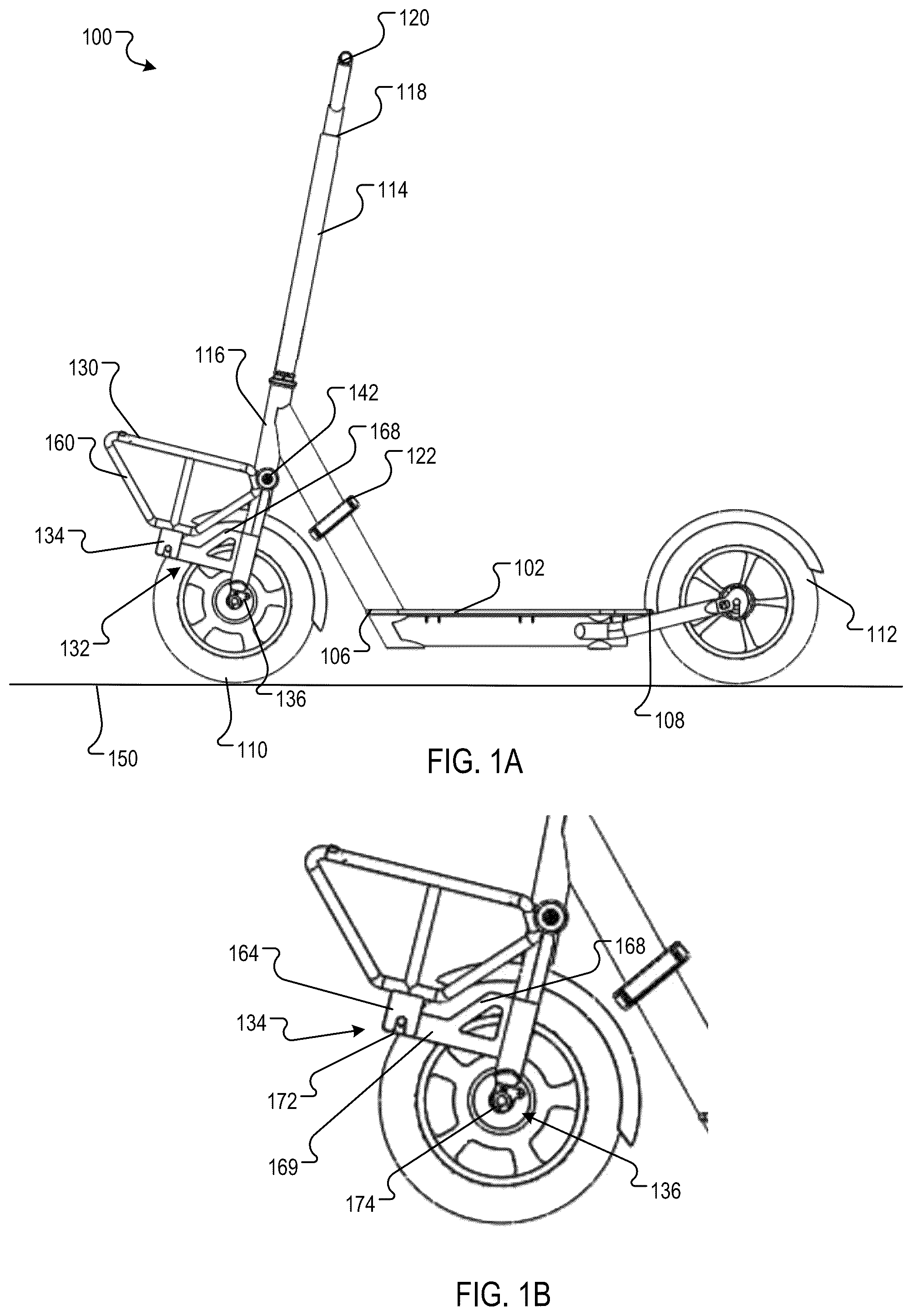 Patent US12157536 Figure 1 – Portable conveyance with dual function rack and stand