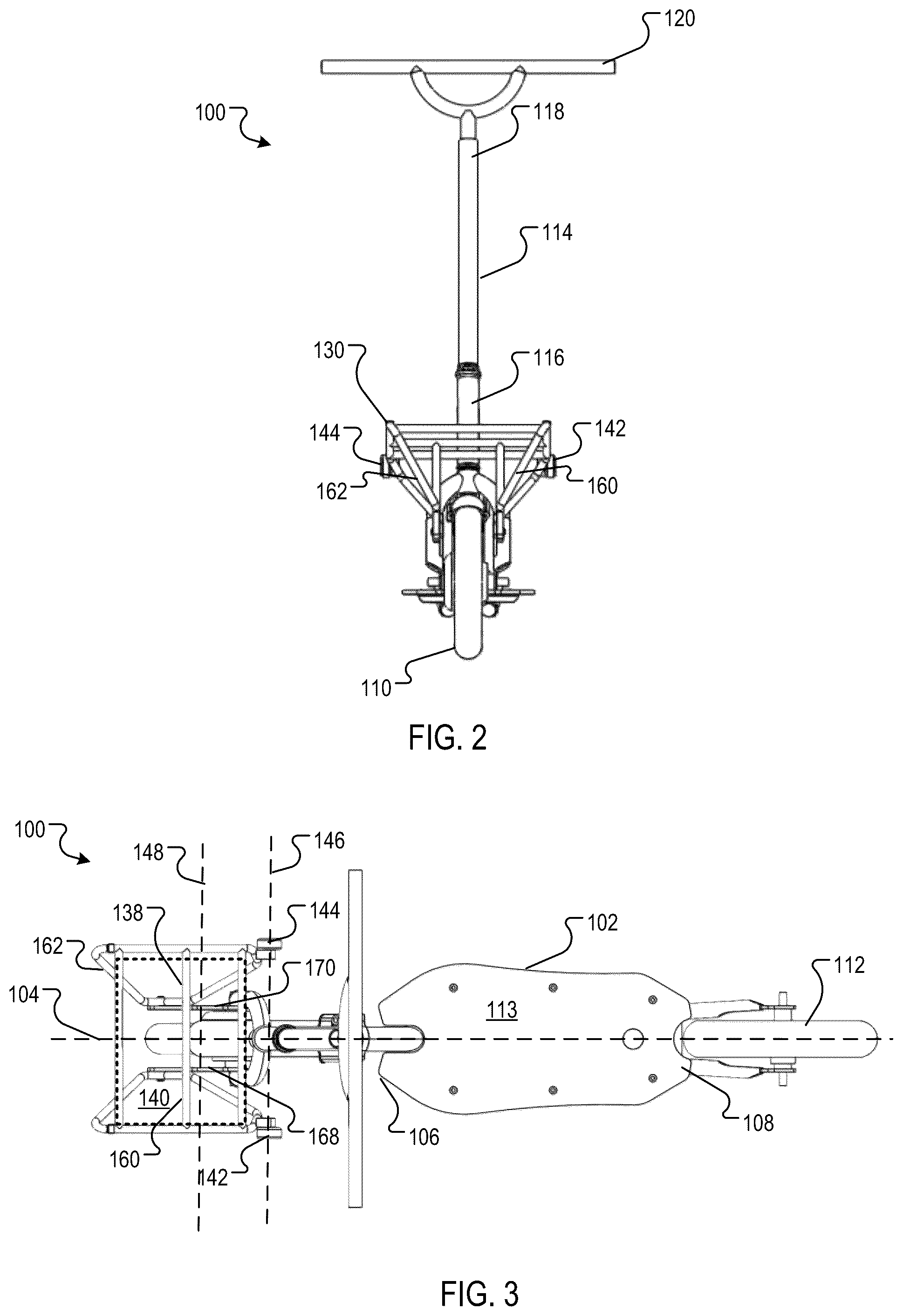 Patent US12157536 Figure 2 – Portable conveyance with dual function rack and stand