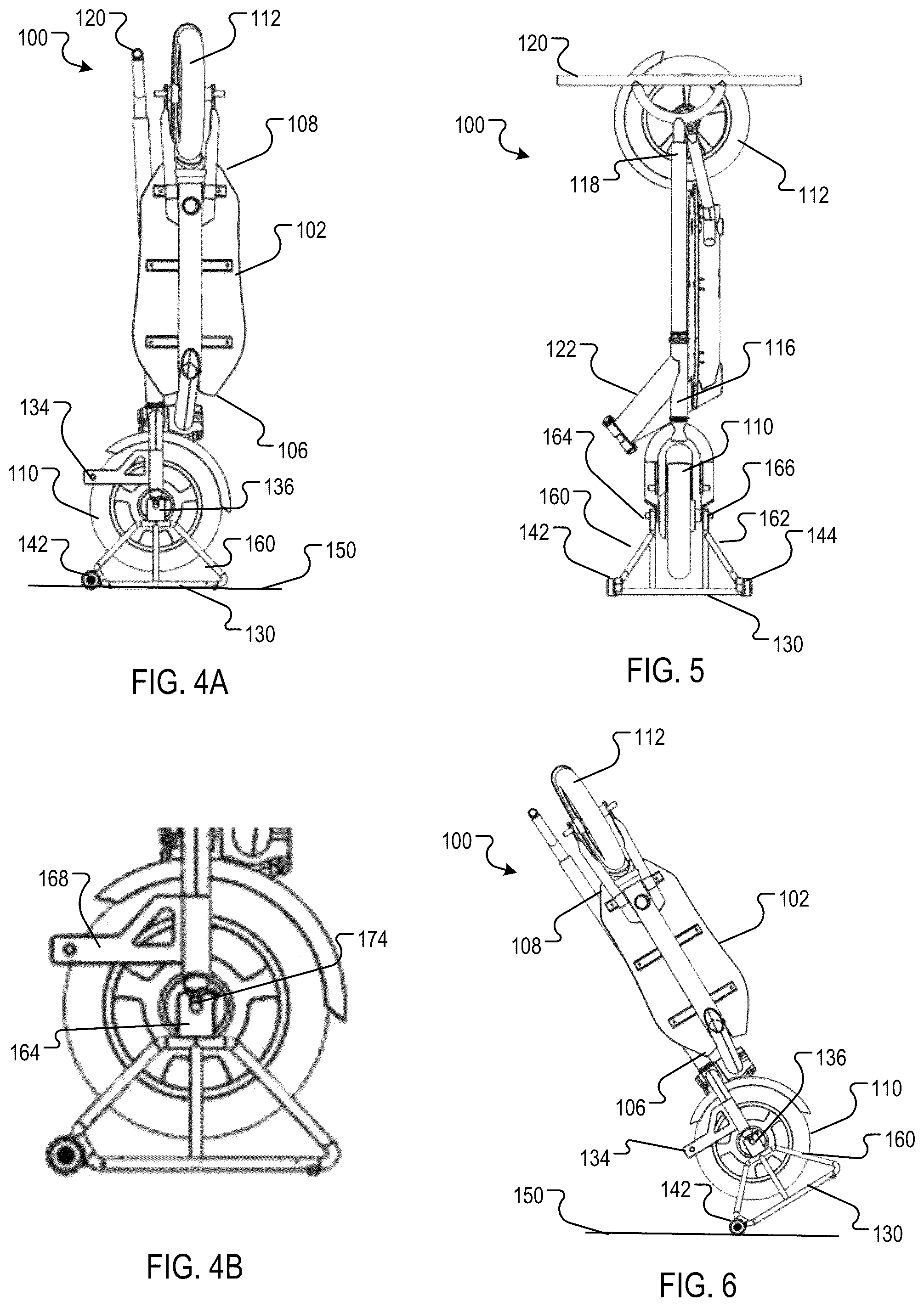 Patent US12157536 Figure 3 – Portable conveyance with dual function rack and stand