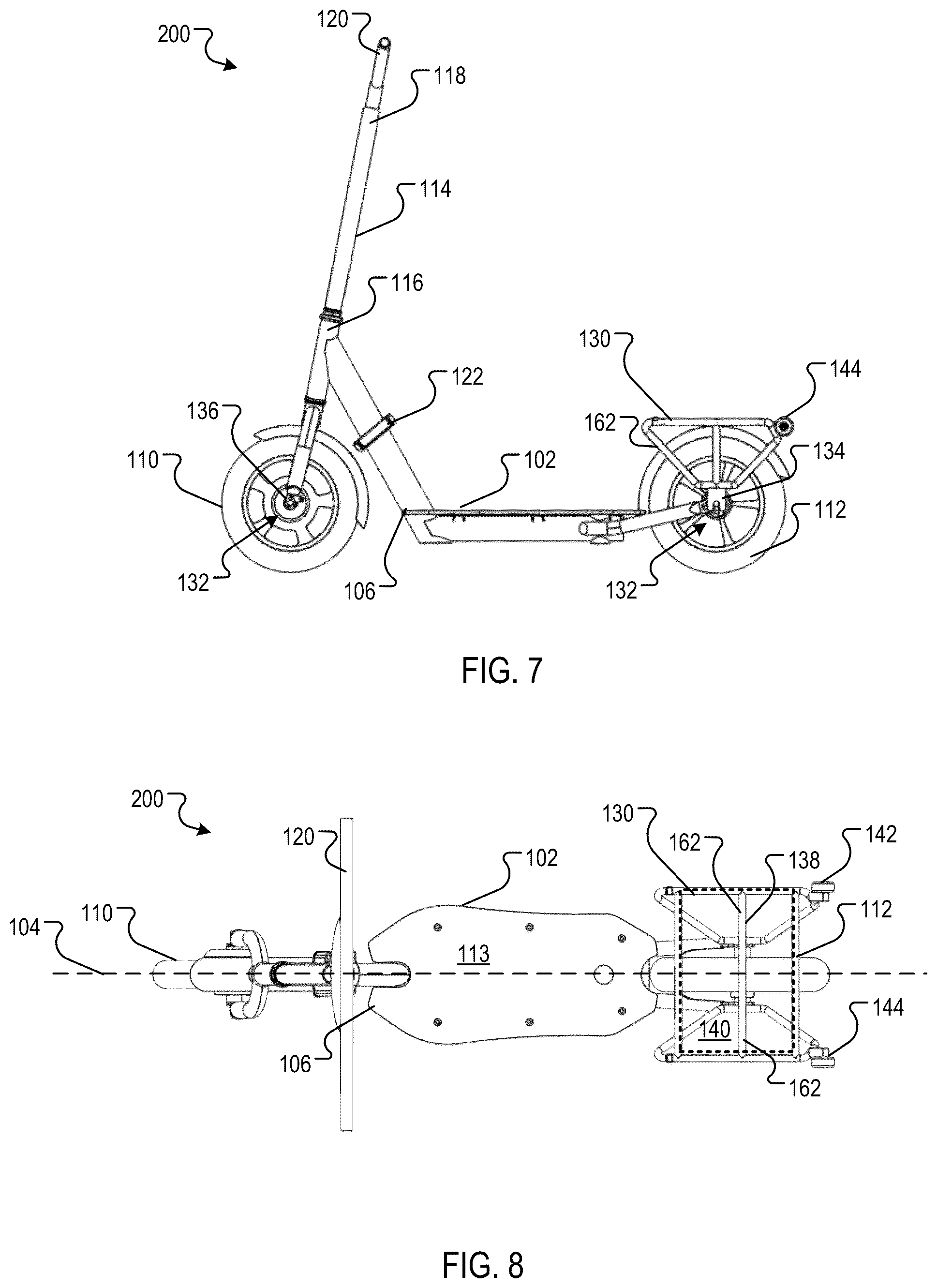 Patent US12157536 Figure 4 – Portable conveyance with dual function rack and stand