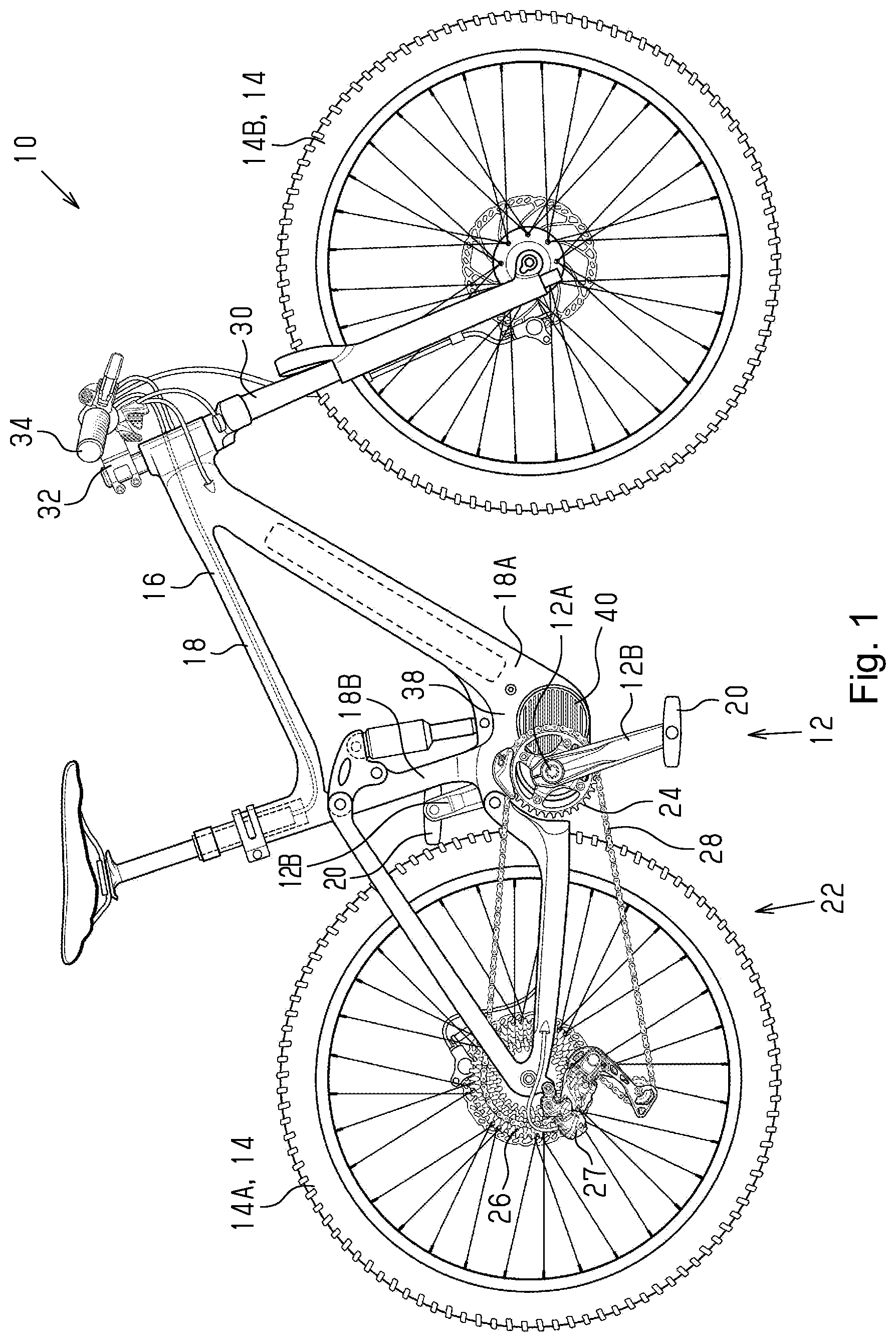 Patent US12157538 Figure 1 – Human-powered vehicle component and gear