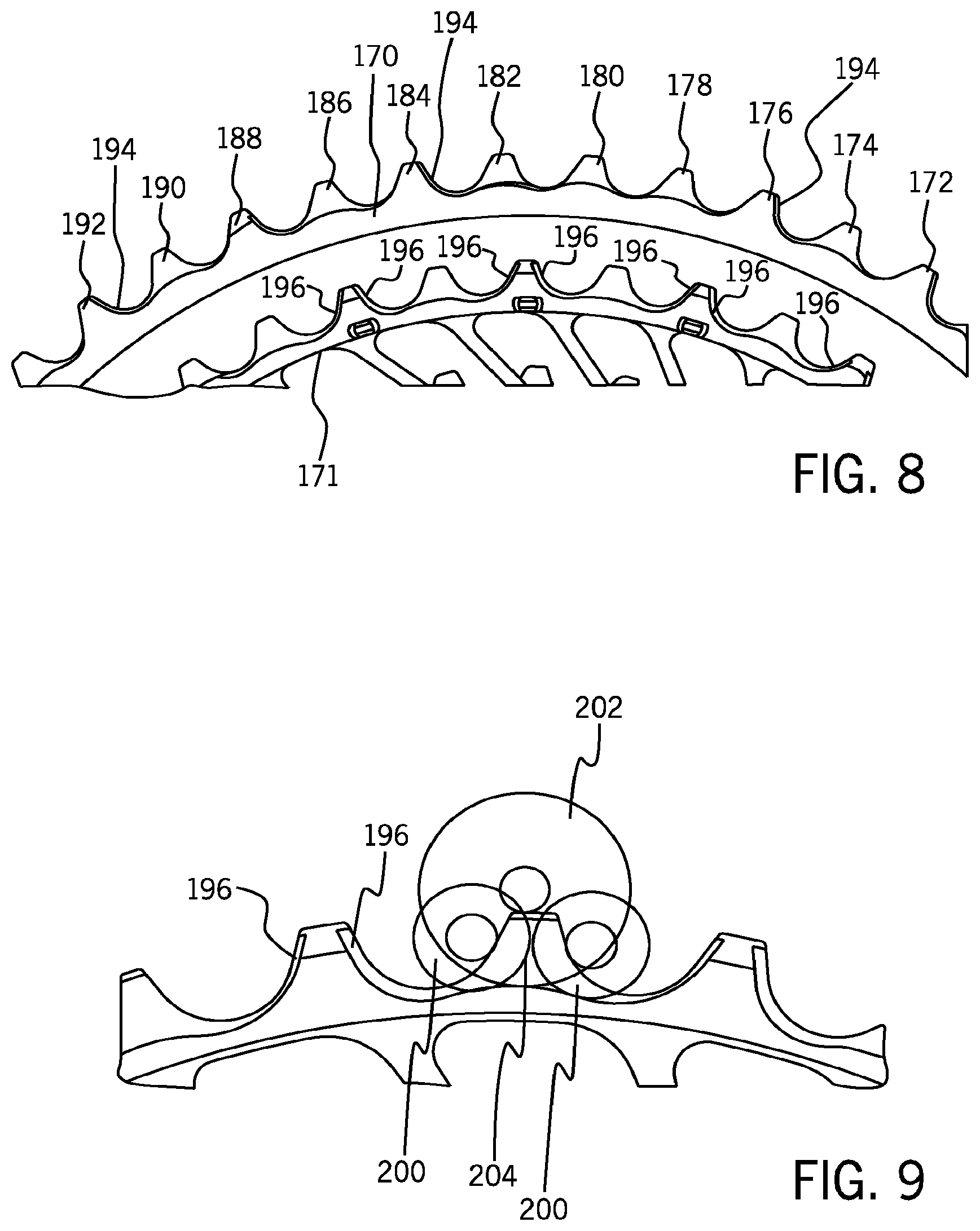 Patent US12157539 Figure 6 – Drive arrangement of a bicycle having a multi-sprocket arrangement