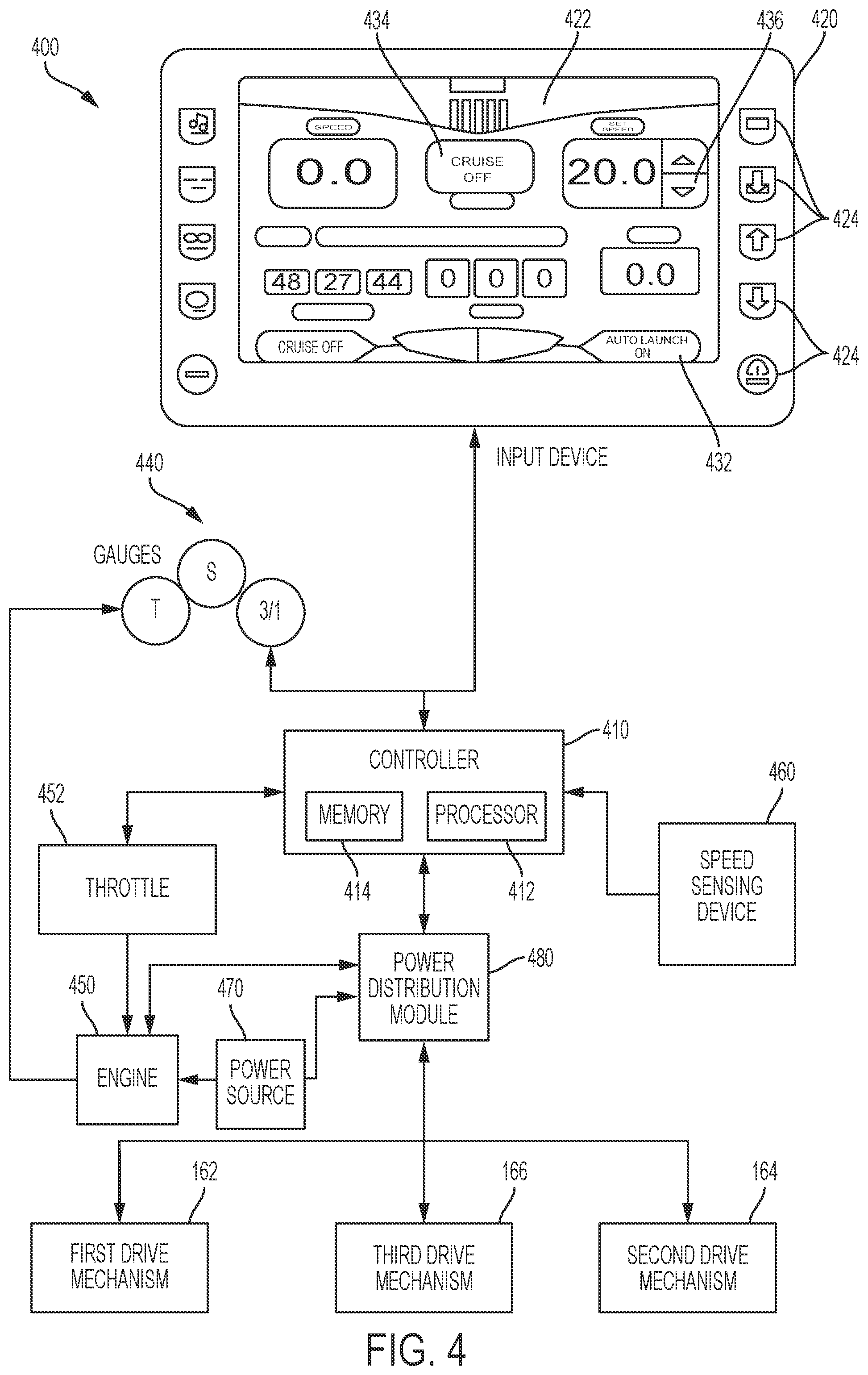 Patent US12157540 Figure 3 – Boat having an improved ability to get on plane and improved method of getting a boat on plane