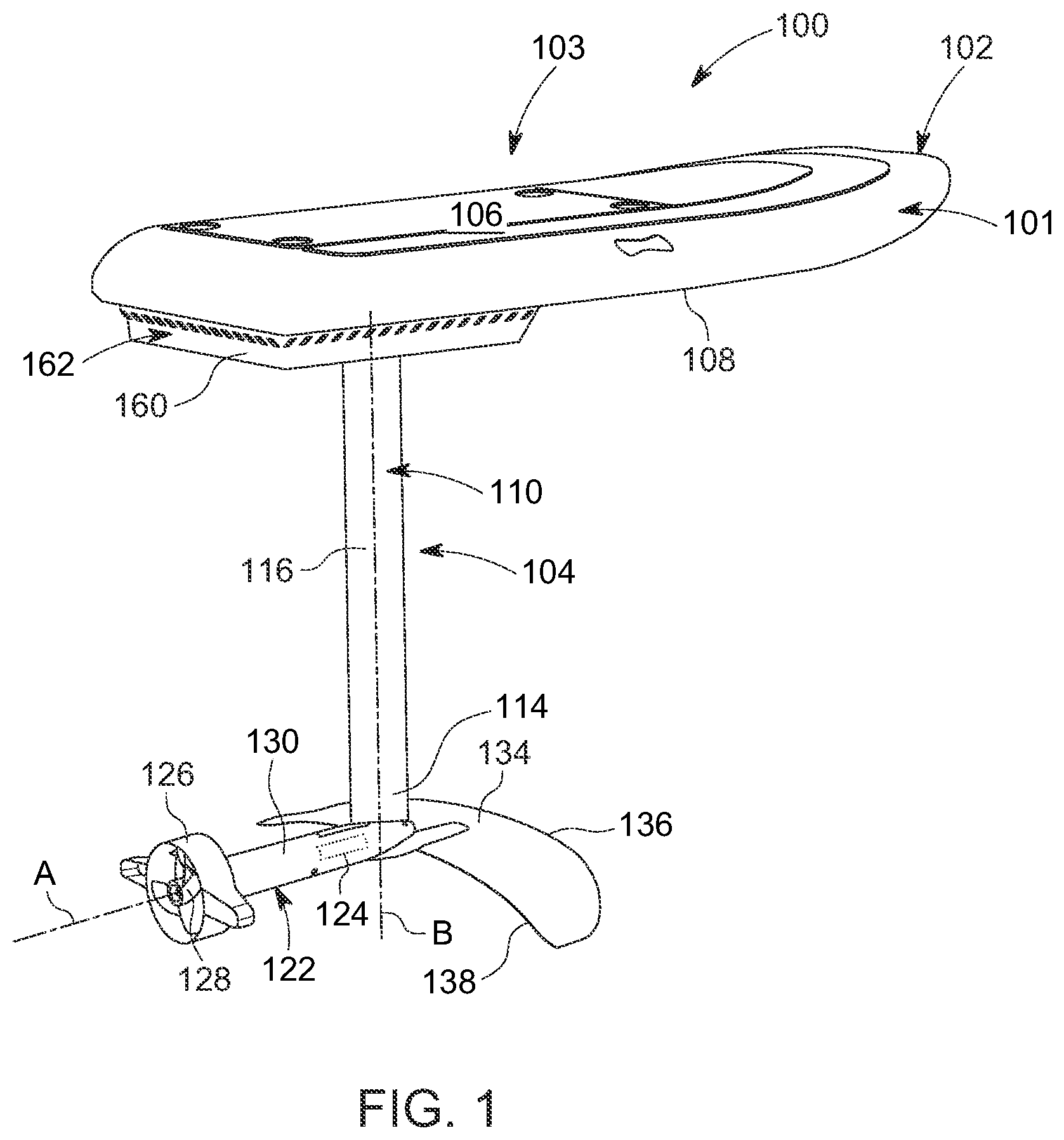 Patent US12157541 Figure 1 – Multi purpose electric hydrofoil
