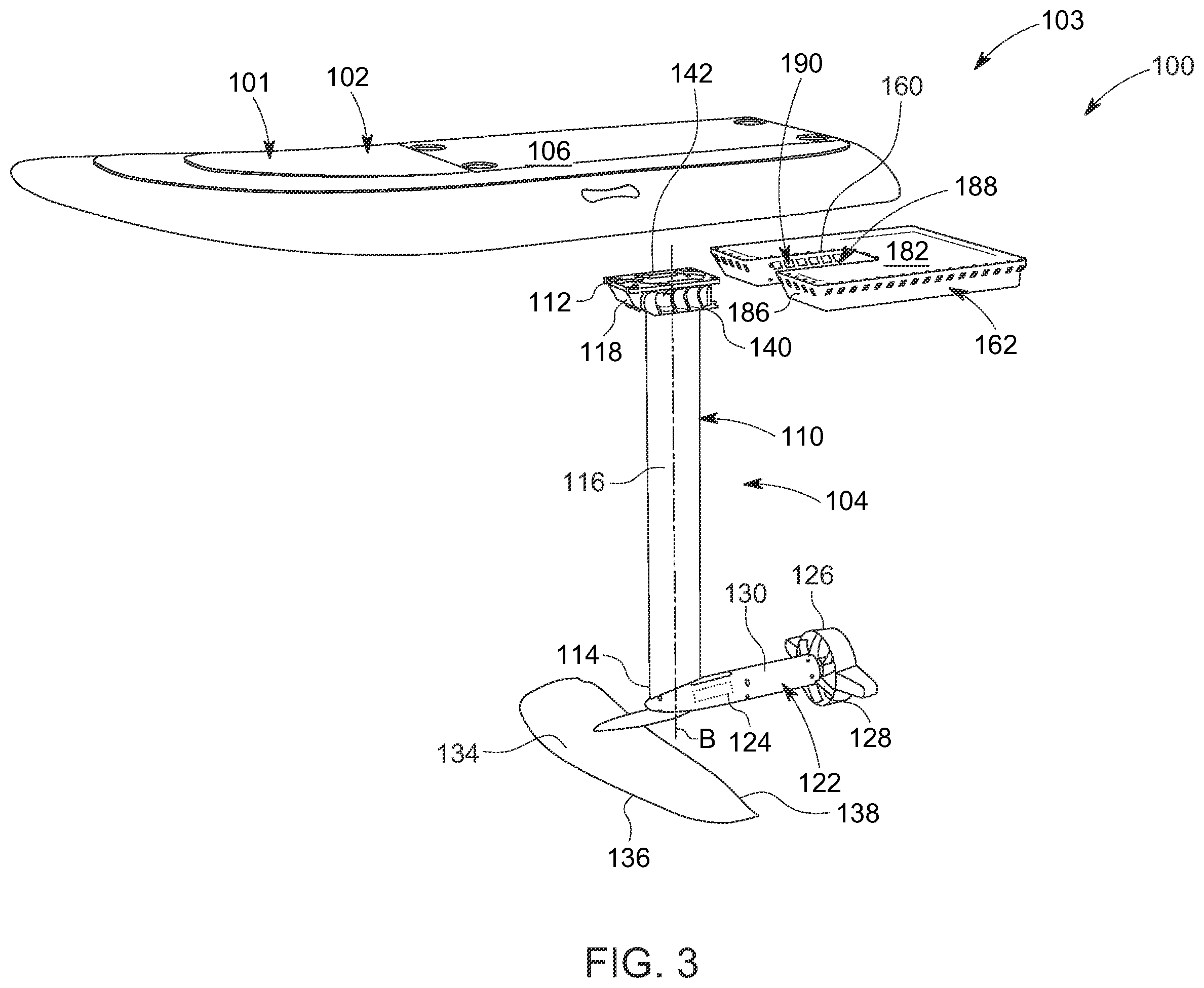 Patent US12157541 Figure 3 – Multi purpose electric hydrofoil
