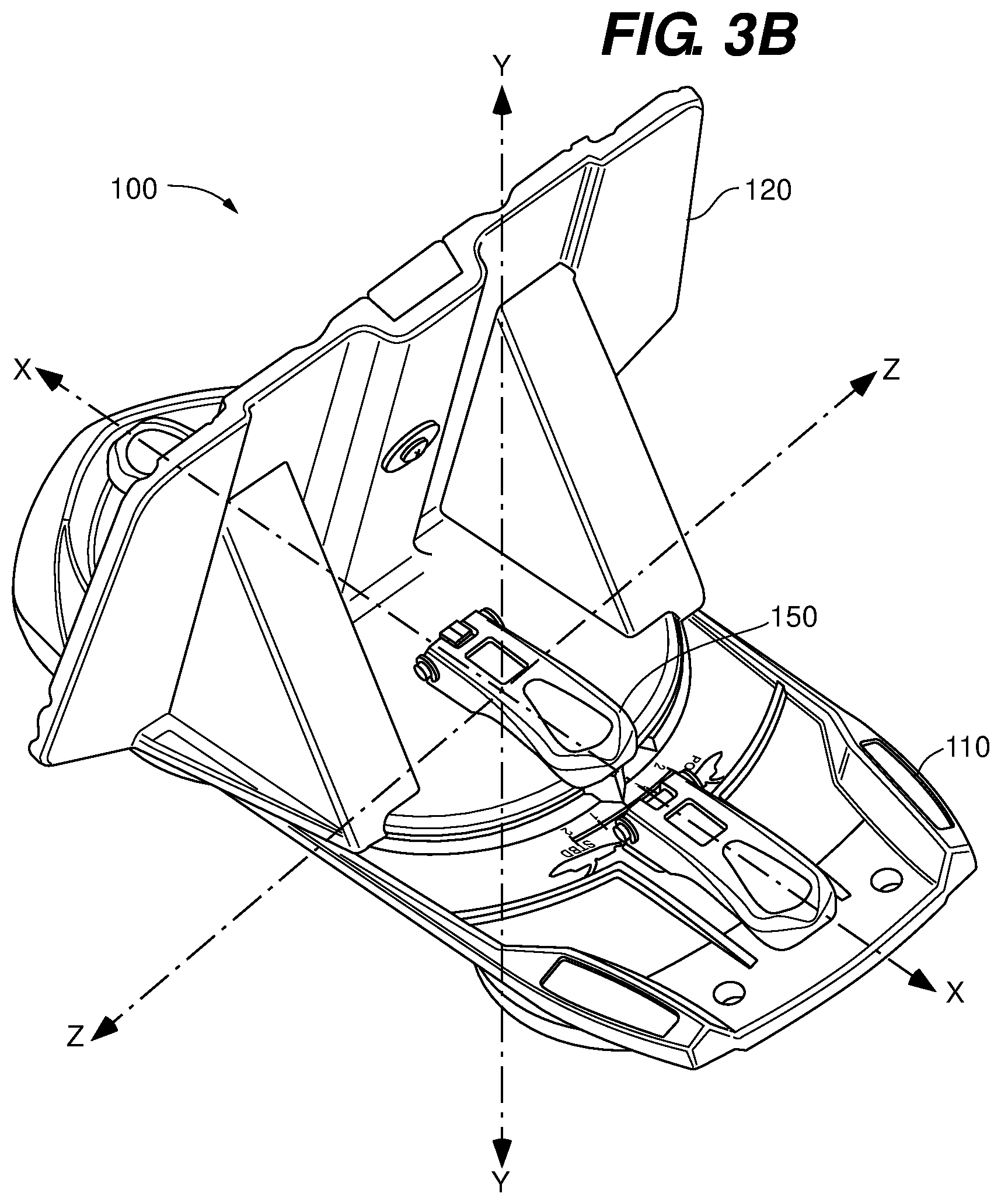 Patent US12157543 Figure 5 – Adjustable water flow deflection device for a watercraft and methods of use