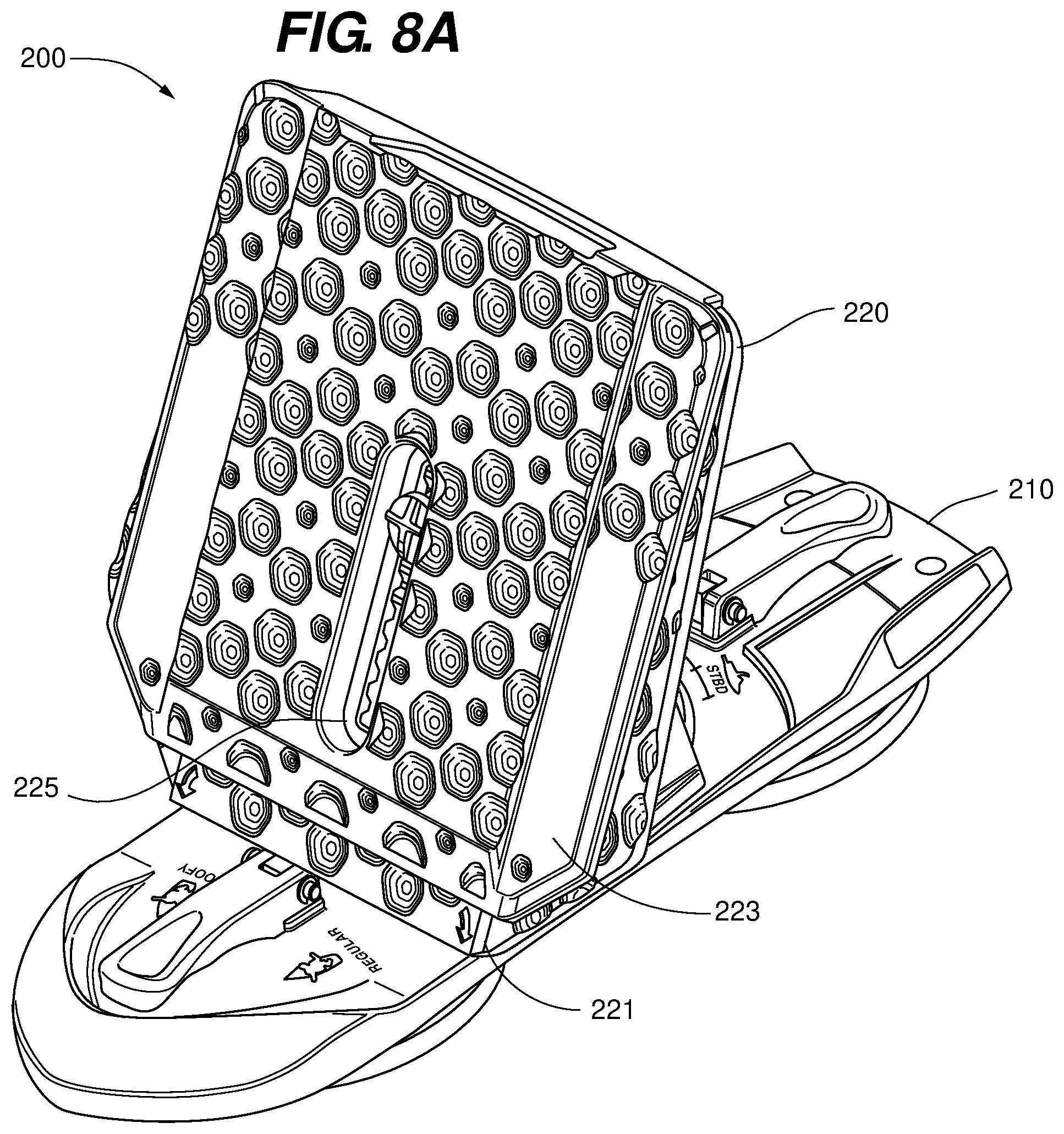 Patent US12157543 Figure 10 – Adjustable water flow deflection device for a watercraft and methods of use
