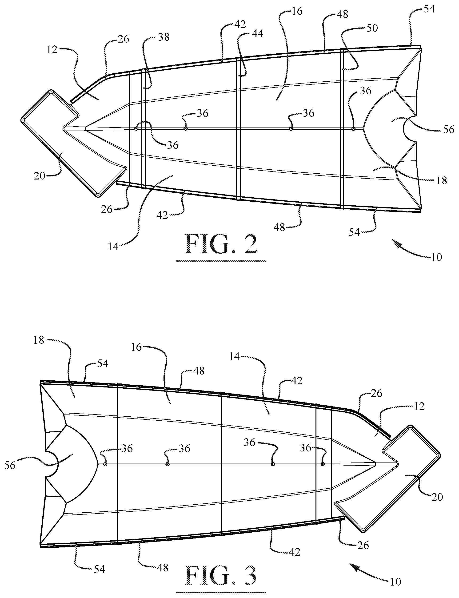 Patent US12157544 Figure 2 – Hard shell boat cover