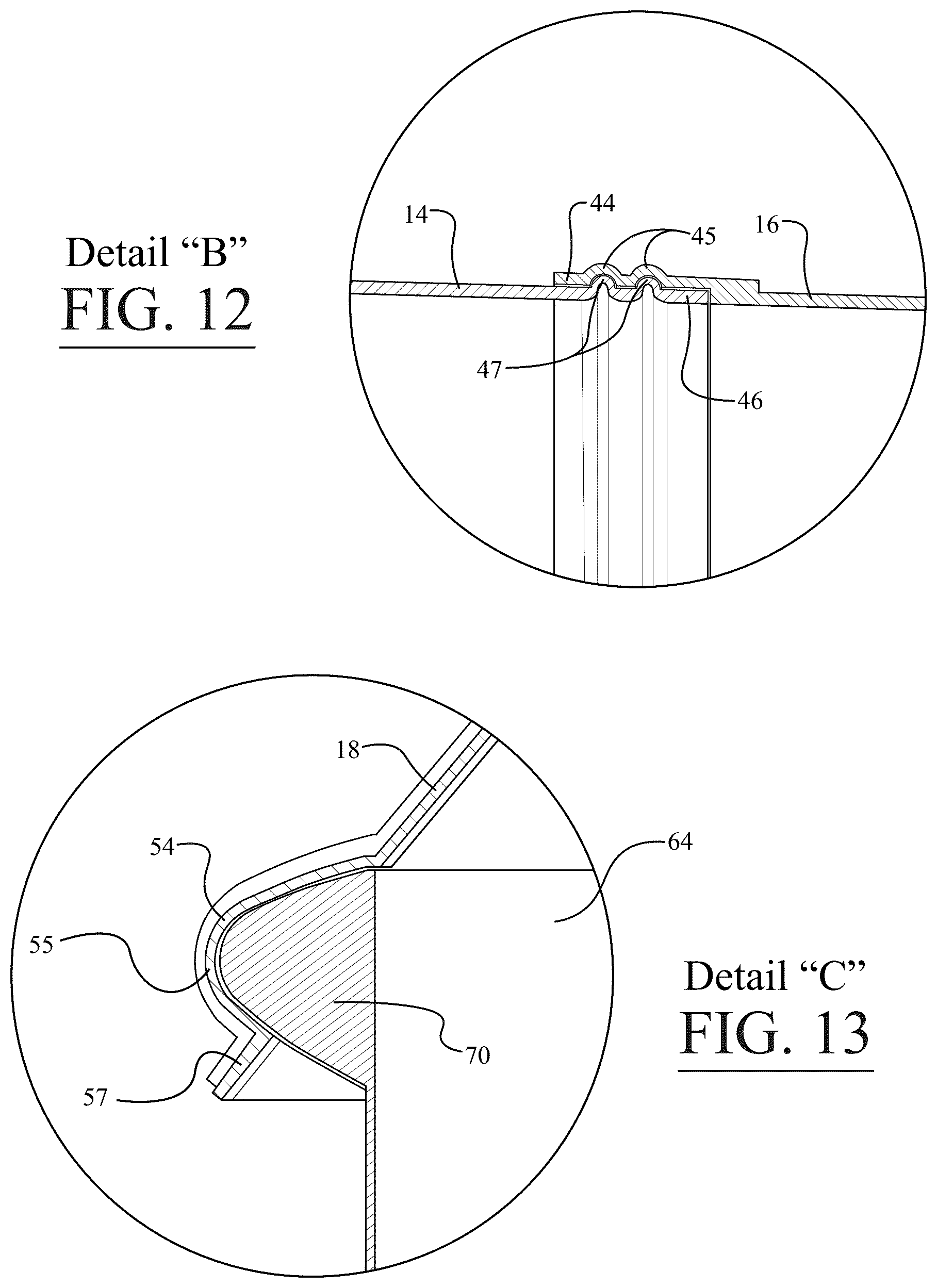 Patent US12157544 Figure 8 – Hard shell boat cover