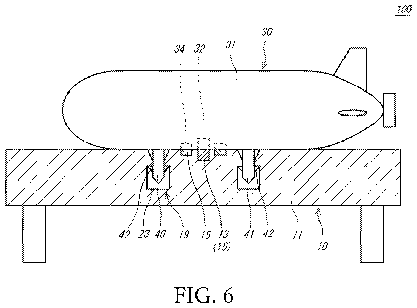 Patent US12157548 Figure 4 – Underwater docking system, underwater vehicle, and underwater station