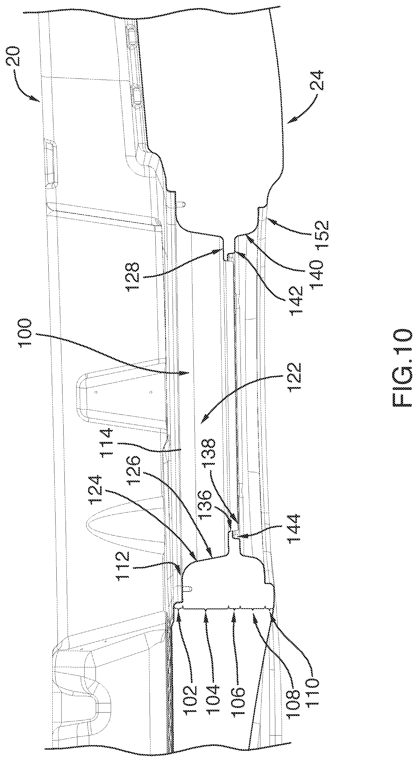 Patent US12157549 Figure 10 – Watercraft having an interface for mounting a propulsion mechanism
