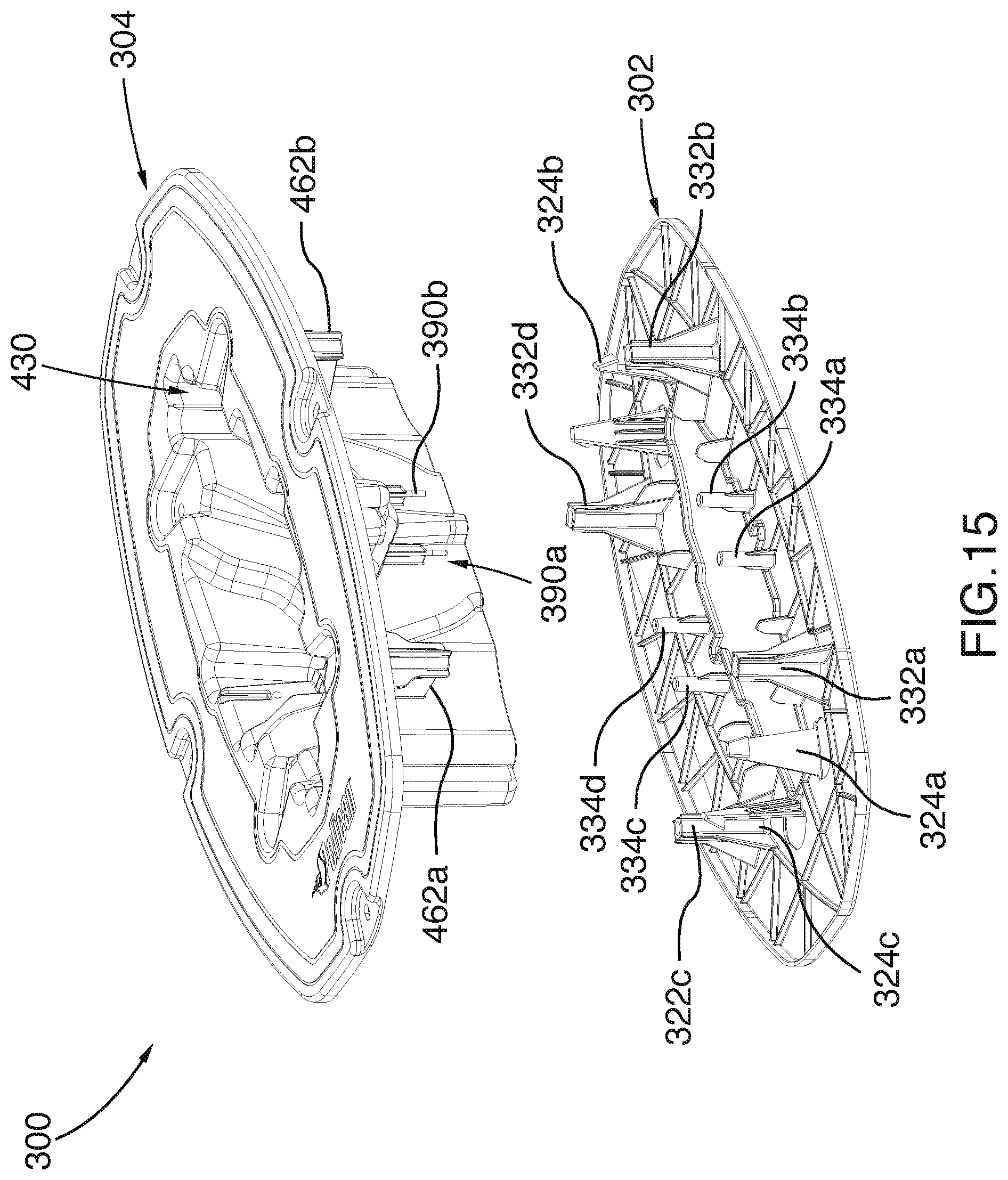 Patent US12157549 Figure 15 – Watercraft having an interface for mounting a propulsion mechanism