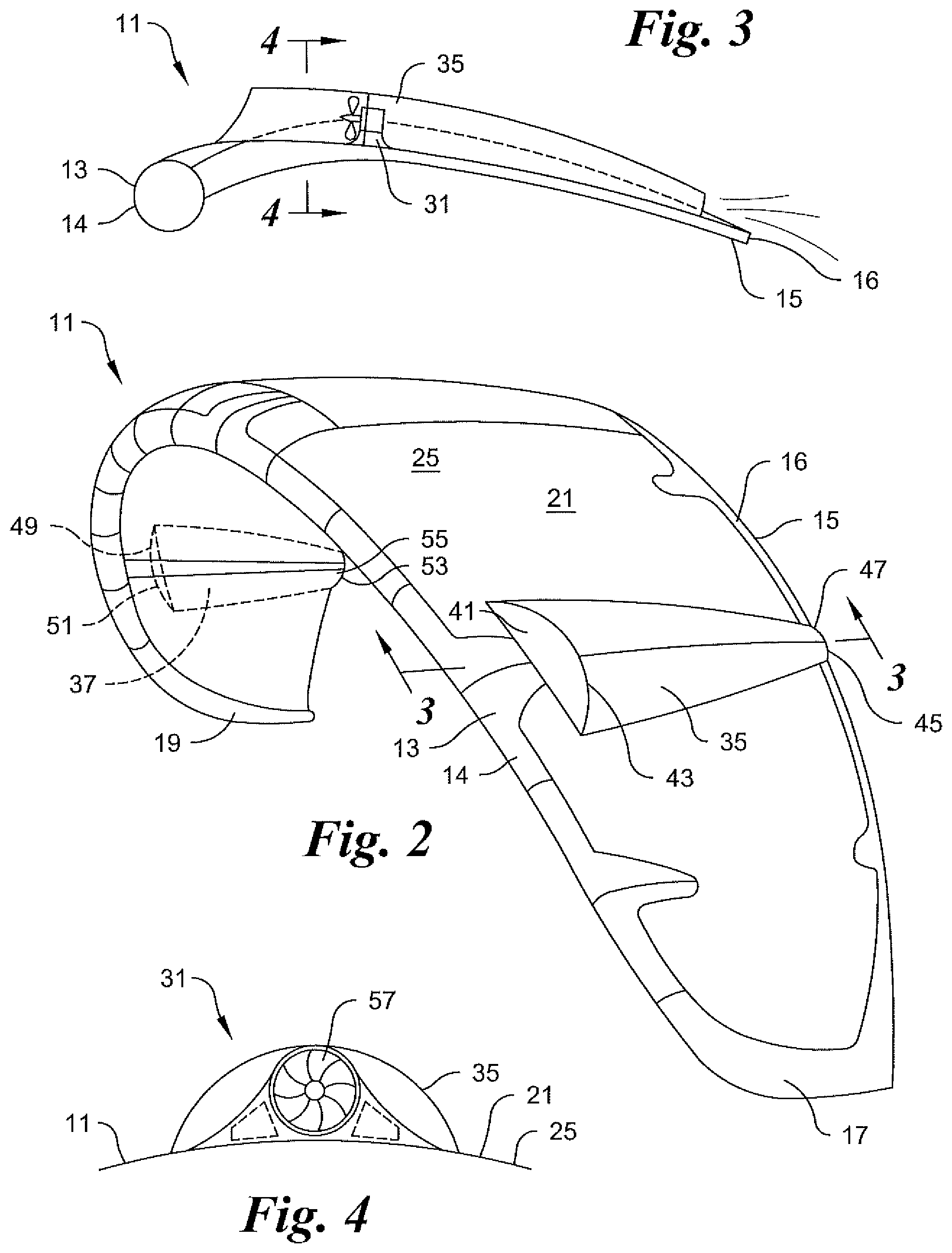 Patent US12157551 Figure 2 – Power assisted devices for generating force for powering a user on a vehicle in kiteboarding, wing foiling, paddleboarding, and the like