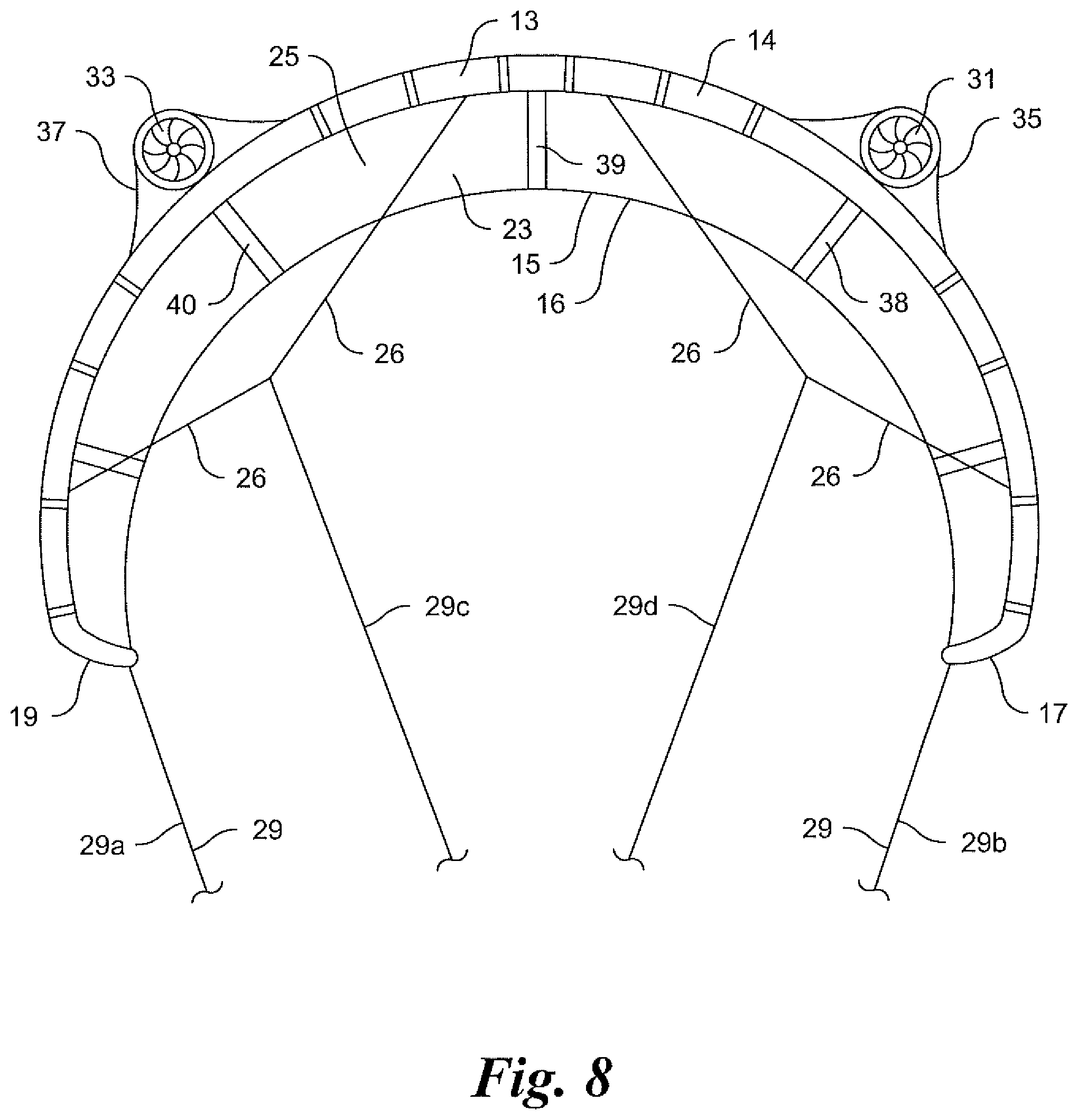 Patent US12157551 Figure 5 – Power assisted devices for generating force for powering a user on a vehicle in kiteboarding, wing foiling, paddleboarding, and the like