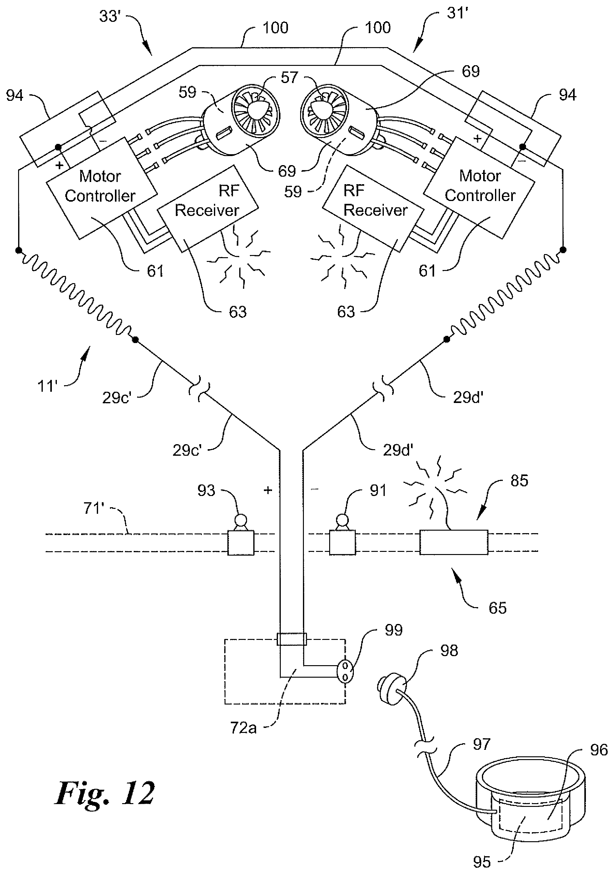 Patent US12157551 Figure 9 – Power assisted devices for generating force for powering a user on a vehicle in kiteboarding, wing foiling, paddleboarding, and the like