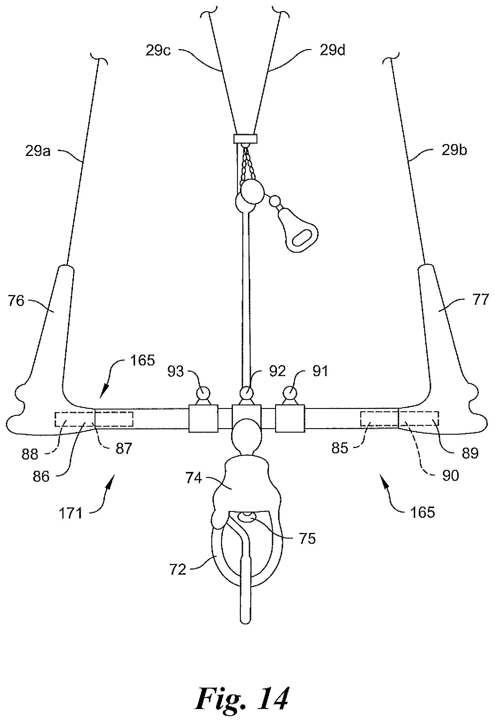 Patent US12157551 Figure 11 – Power assisted devices for generating force for powering a user on a vehicle in kiteboarding, wing foiling, paddleboarding, and the like