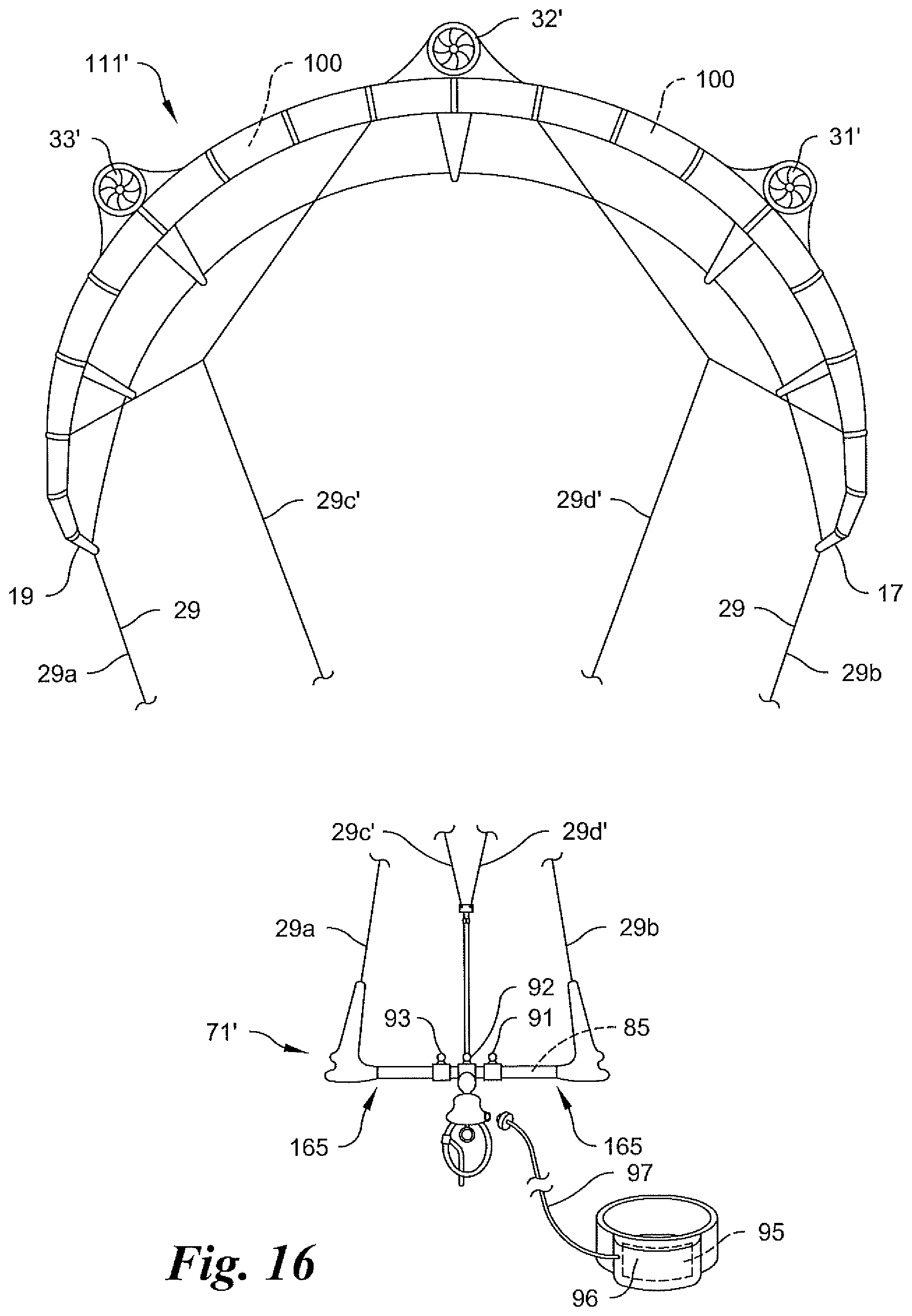 Patent US12157551 Figure 13 – Power assisted devices for generating force for powering a user on a vehicle in kiteboarding, wing foiling, paddleboarding, and the like