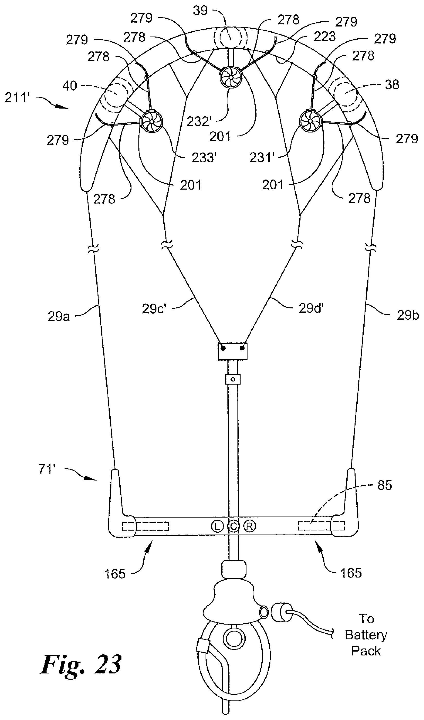 Patent US12157551 Figure 17 – Power assisted devices for generating force for powering a user on a vehicle in kiteboarding, wing foiling, paddleboarding, and the like