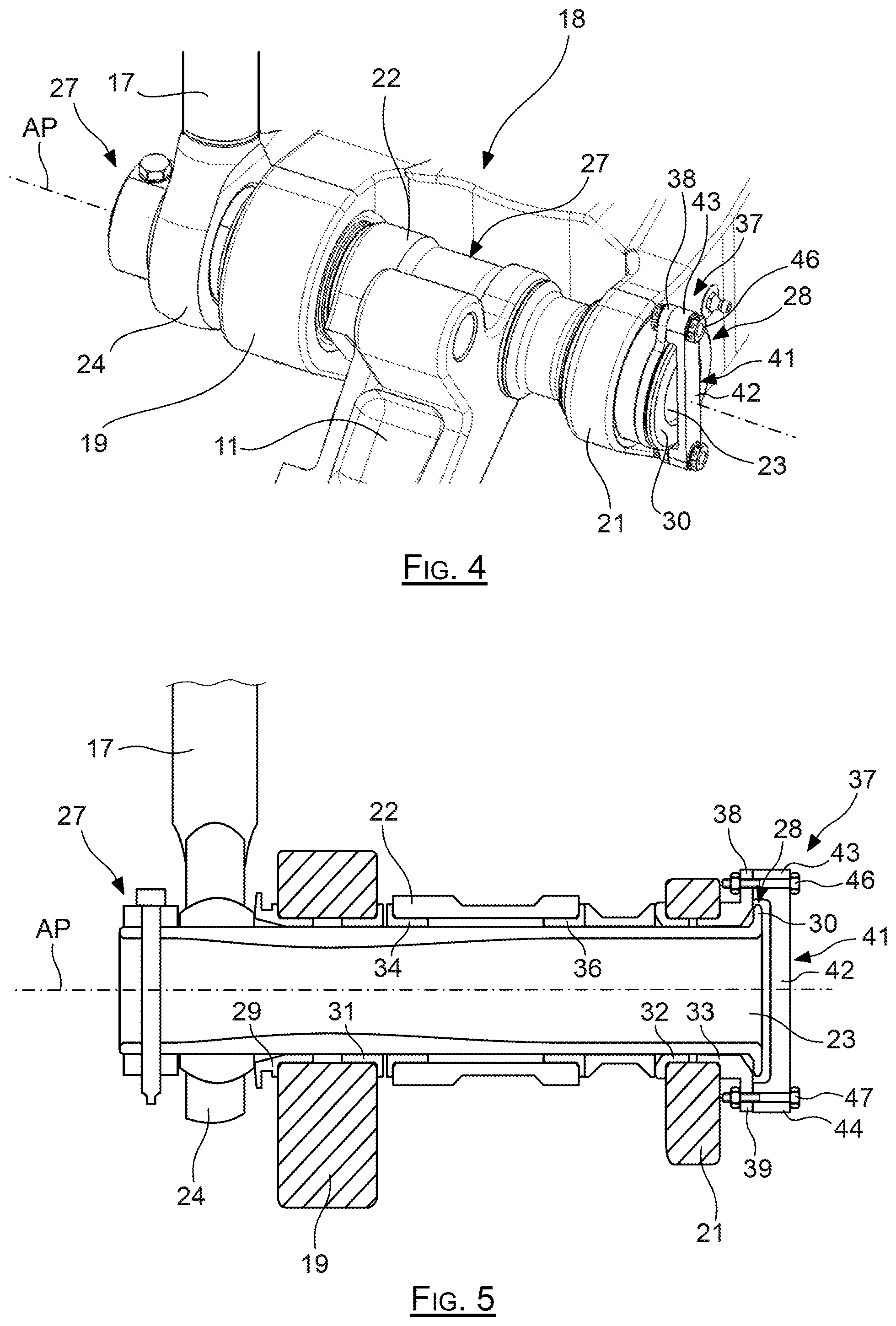 Patent US12157559 Figure 3 – Arrangement for locking an aircraft landing gear