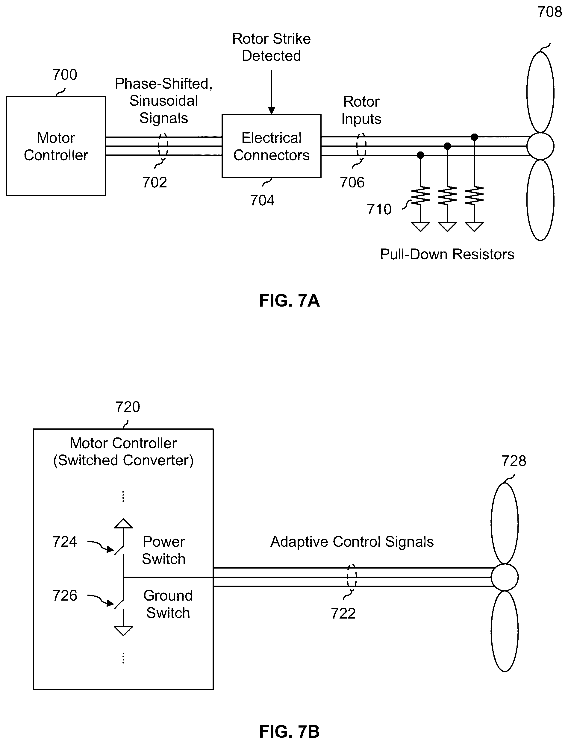 Patent US12157560 Figure 7 – Propeller impact detection and force reduction