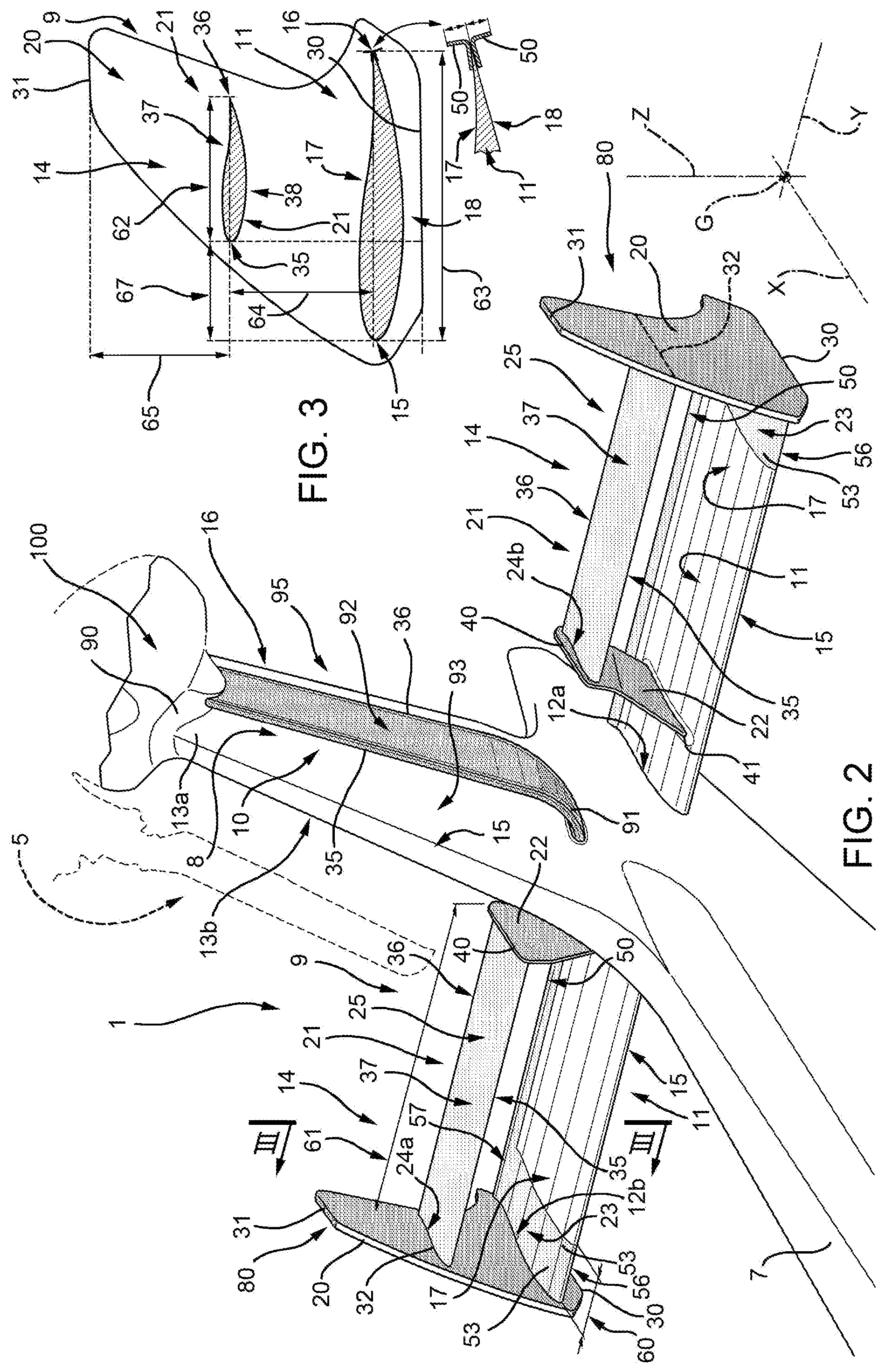 Patent US12157562 Figure 2 – Helicopter, helicopter kit and associated reconfiguration method