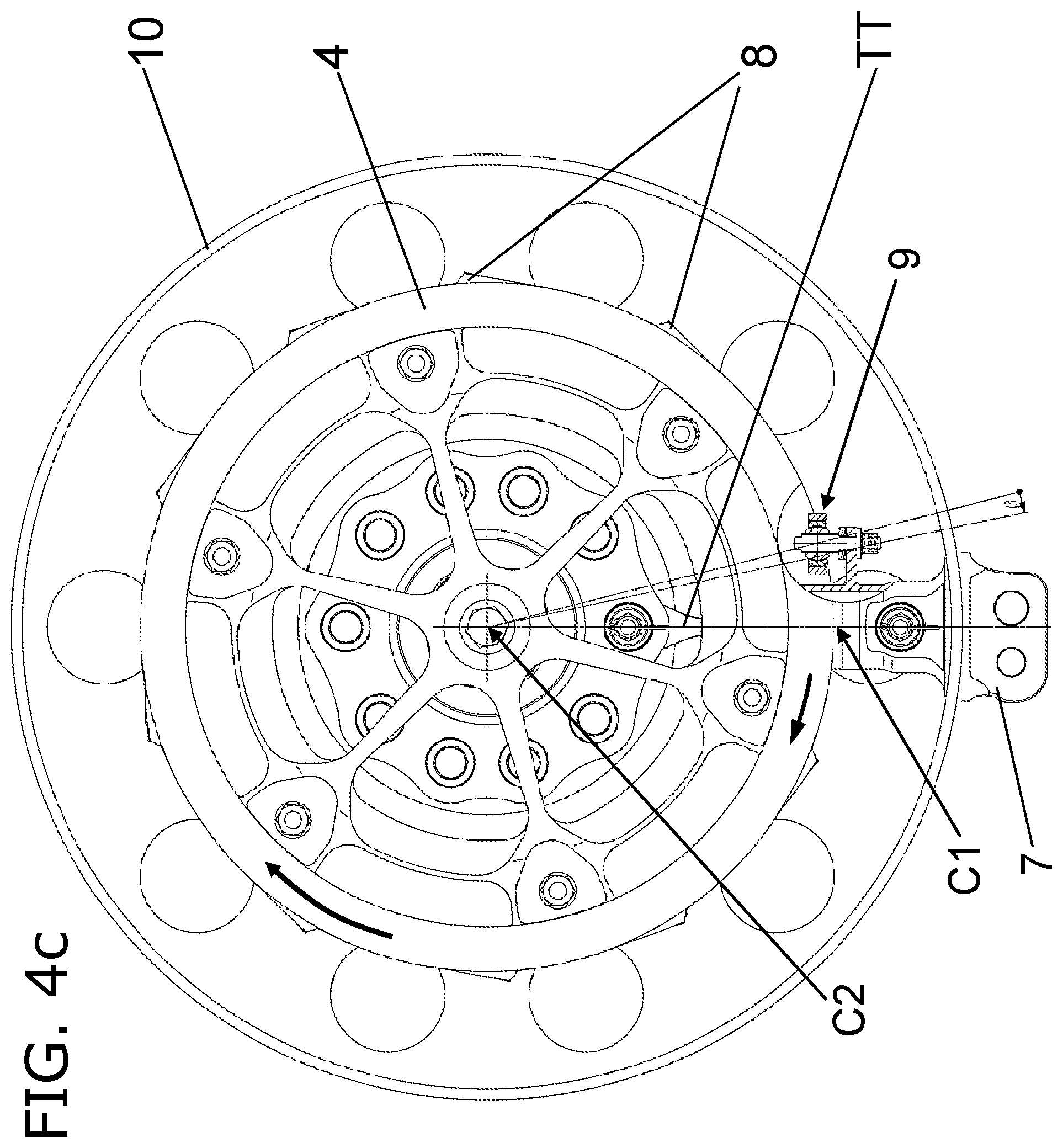 Patent US12157563 Figure 6 – Connection between a pitch control unit arm and a pitch horn