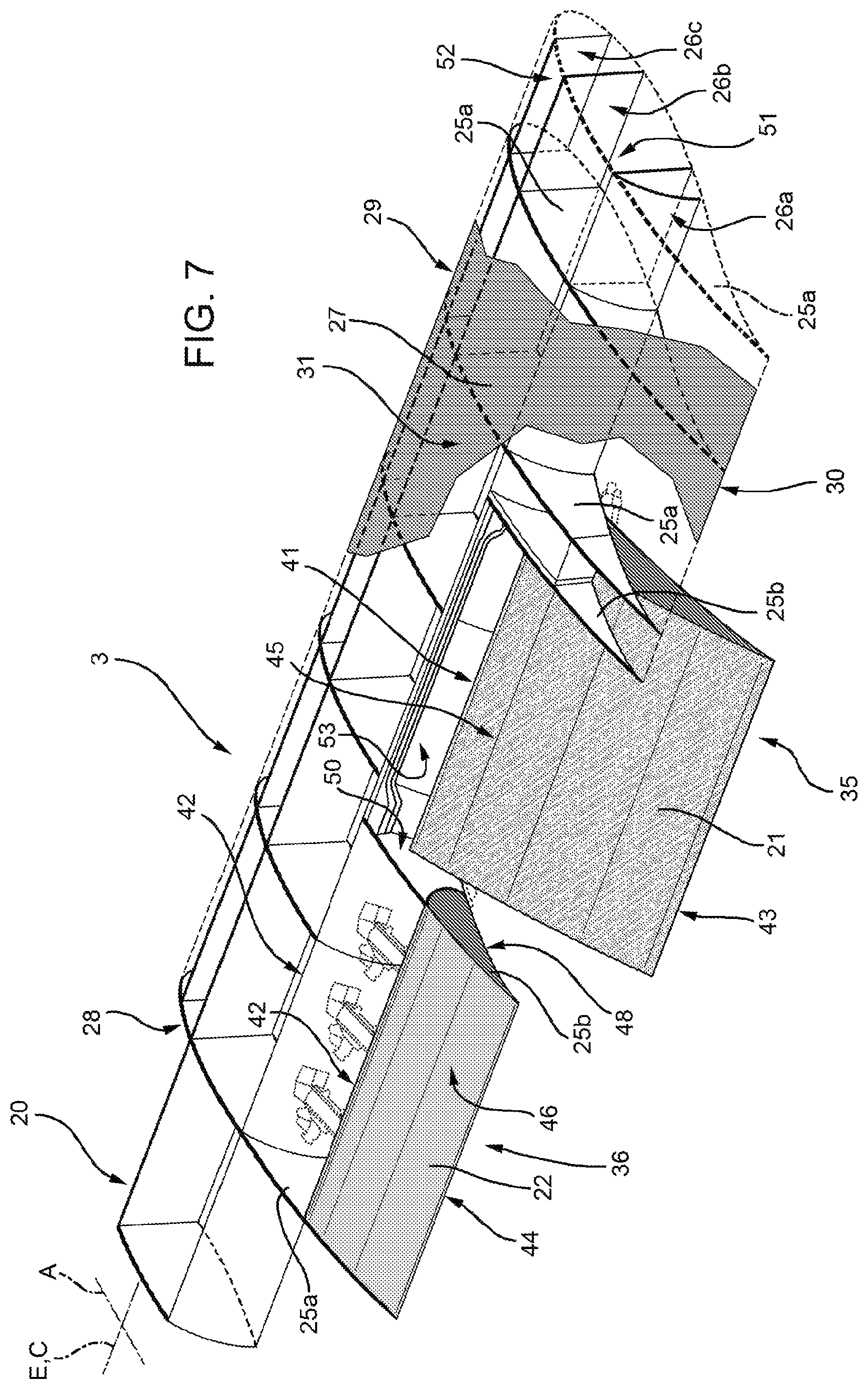 Patent US12157565 Figure 6 – Aircraft wing