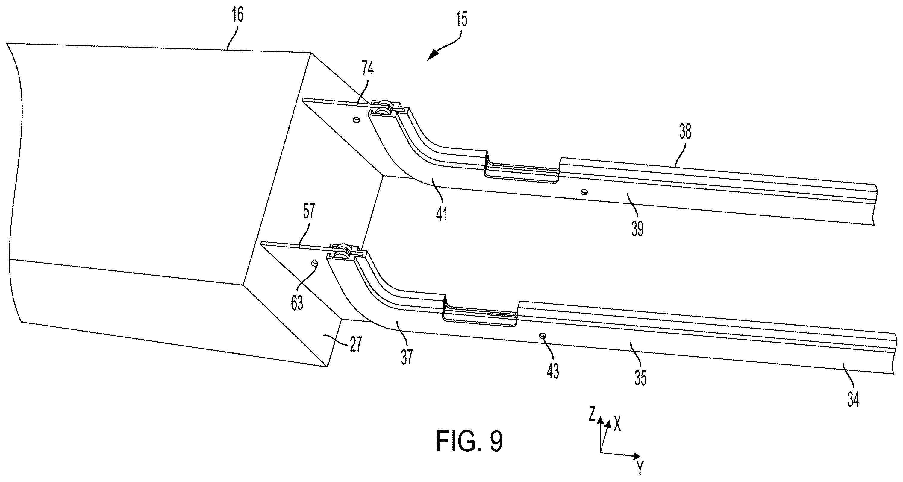 Patent US12157566 Figure 8 – Shortening wingspan of an aircraft