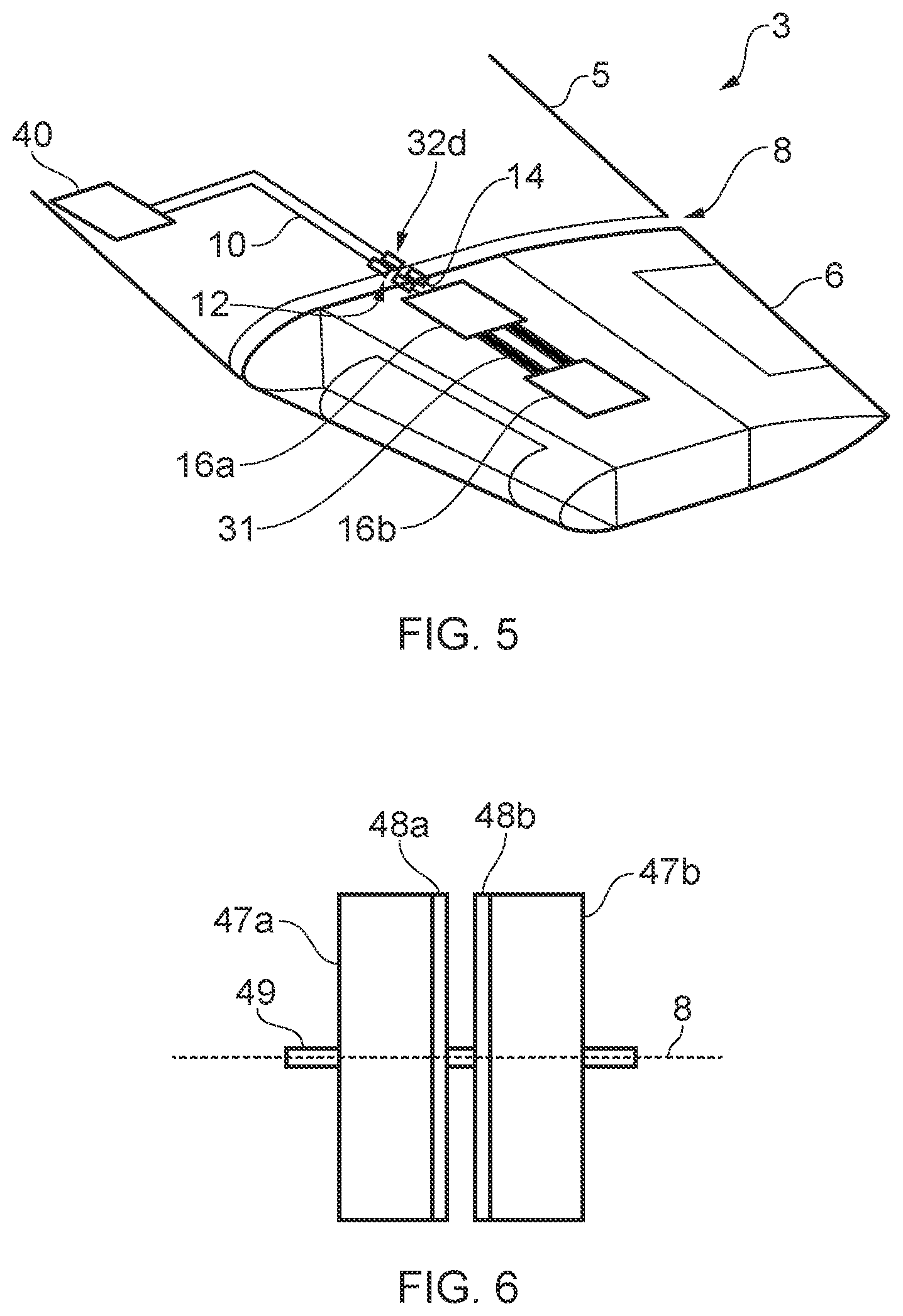 Patent US12157567 Figure 5 – Aircraft wing with movable wing tip device