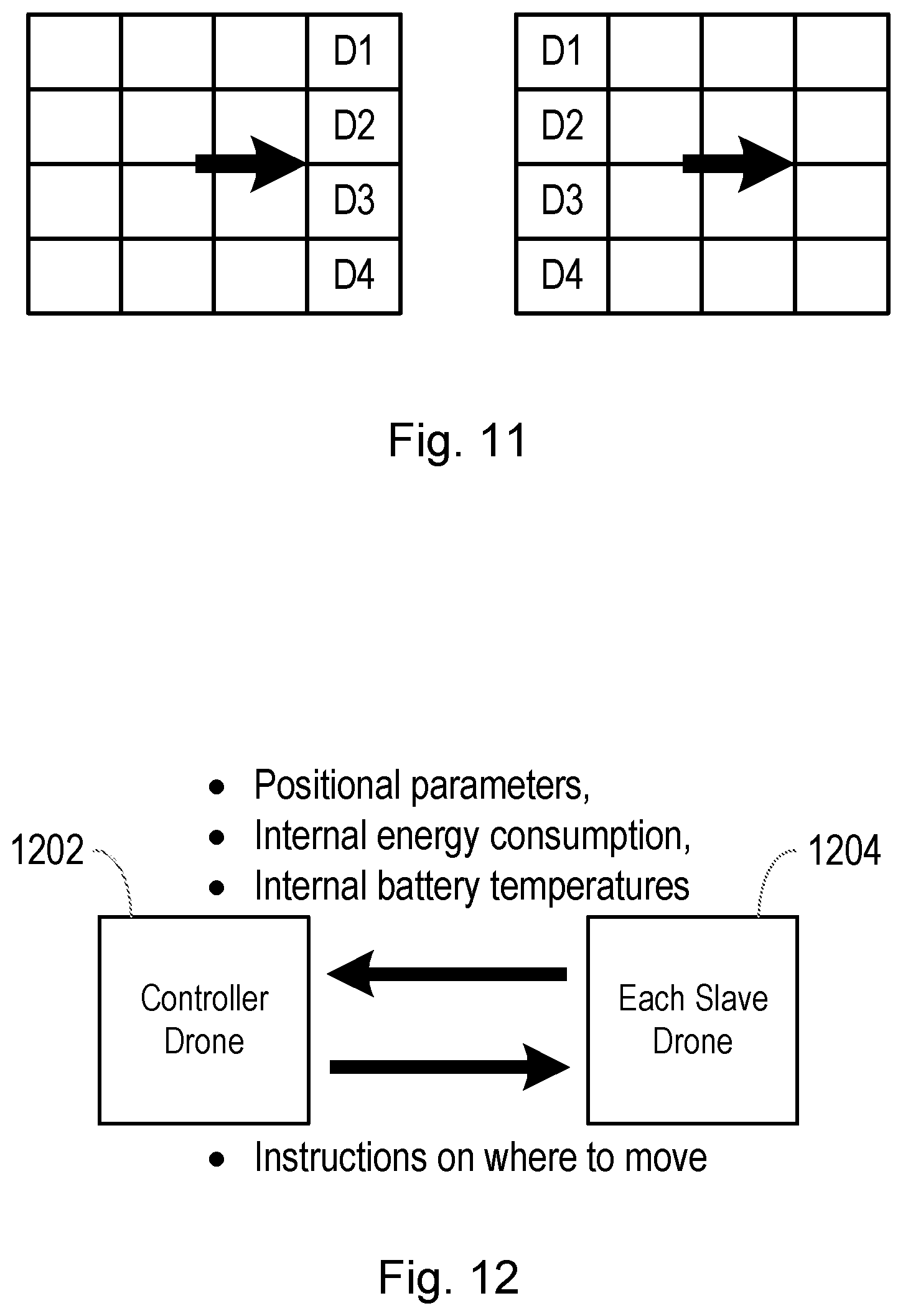 Patent US12157568 Figure 10 – Formation flight of unmanned aerial vehicles