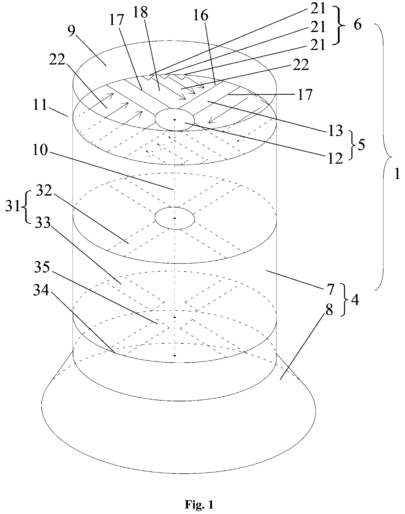 Patent US12157570 Figure 1 – Machine for generating lift using compressed air as power source and operation method thereof