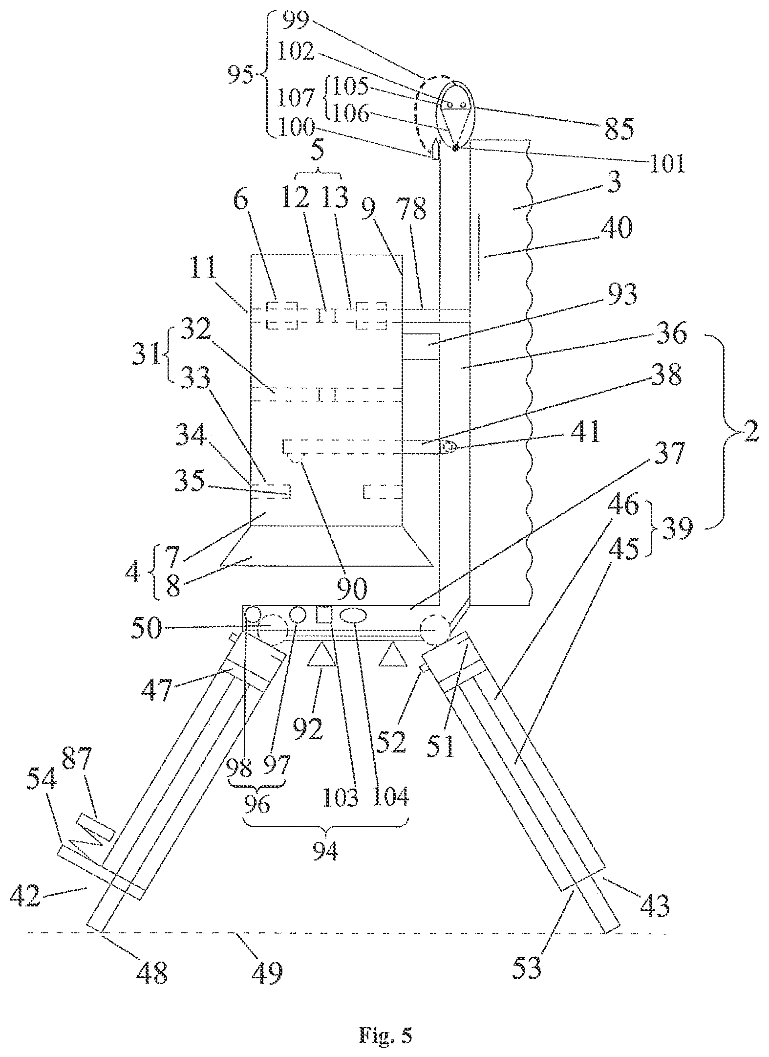 Patent US12157570 Figure 4 – Machine for generating lift using compressed air as power source and operation method thereof