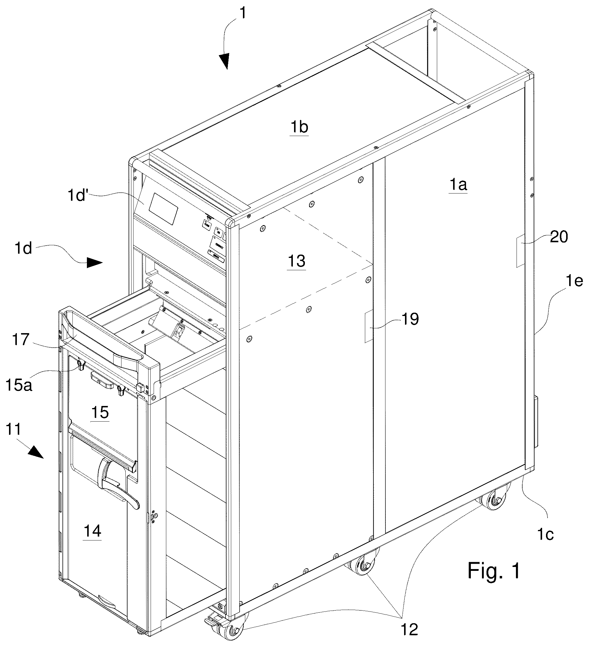 Patent US12157573 Figure 1 – Compactor device for aeronautical use