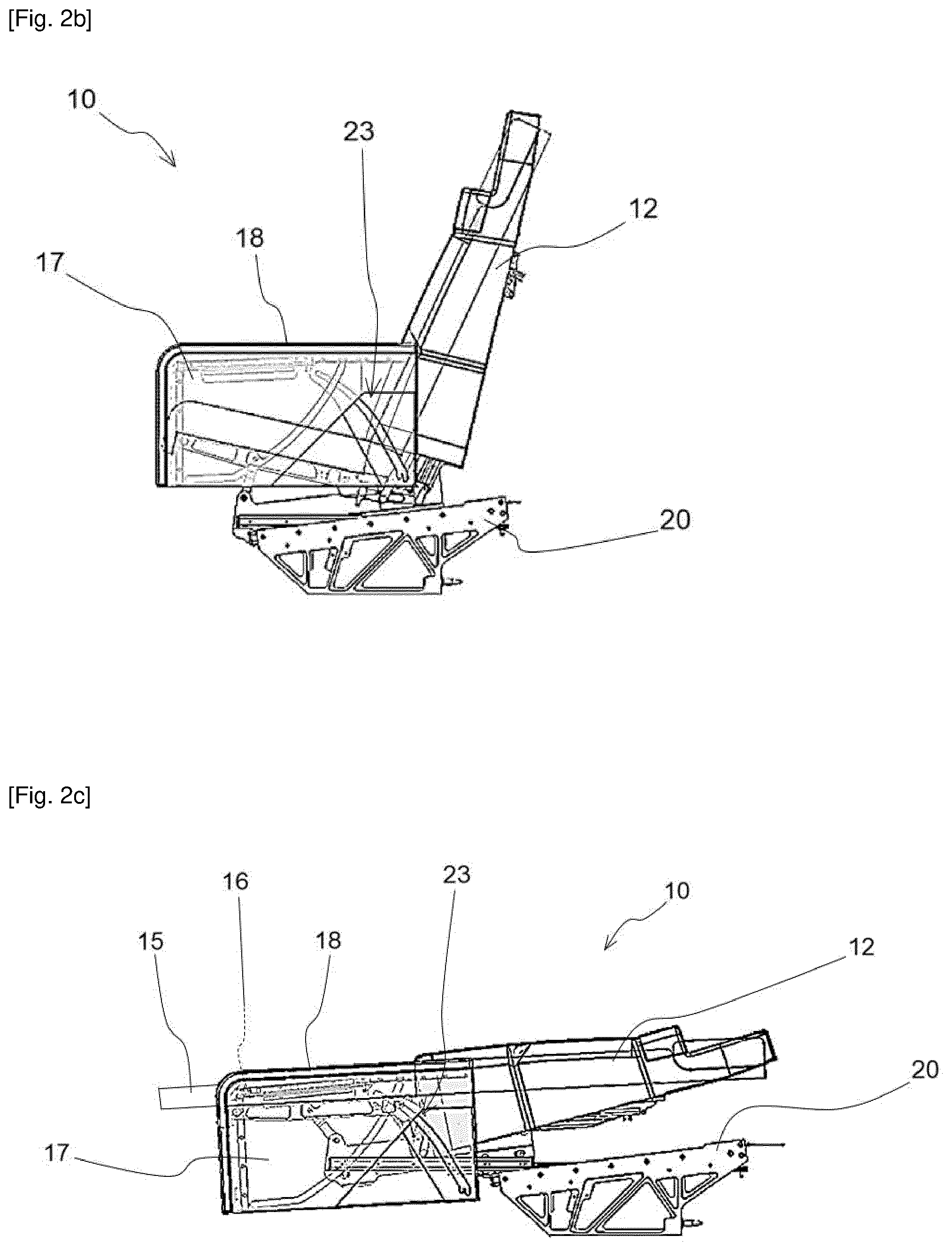 Patent US12157575 Figure 2 – Actuatorless movable seat armrest