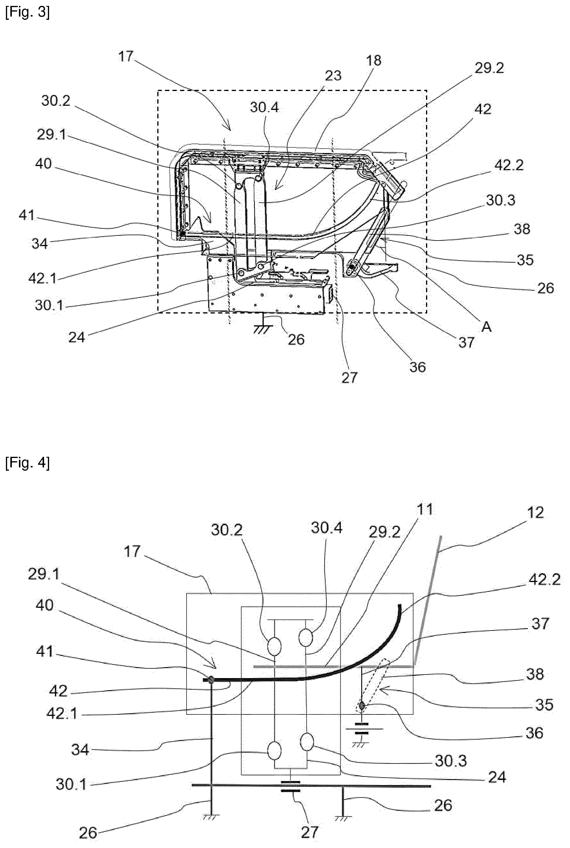 Patent US12157575 Figure 3 – Actuatorless movable seat armrest
