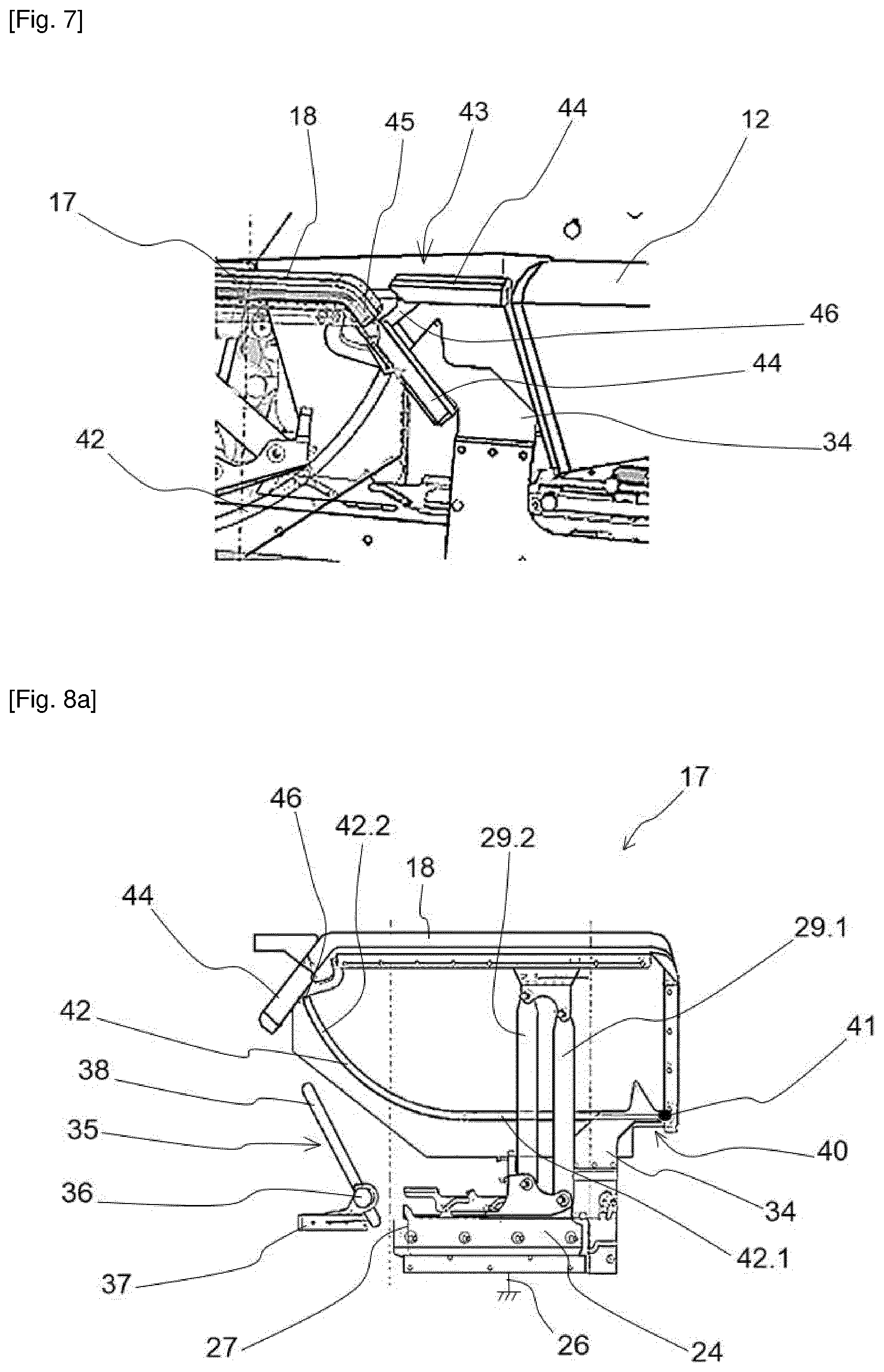 Patent US12157575 Figure 5 – Actuatorless movable seat armrest