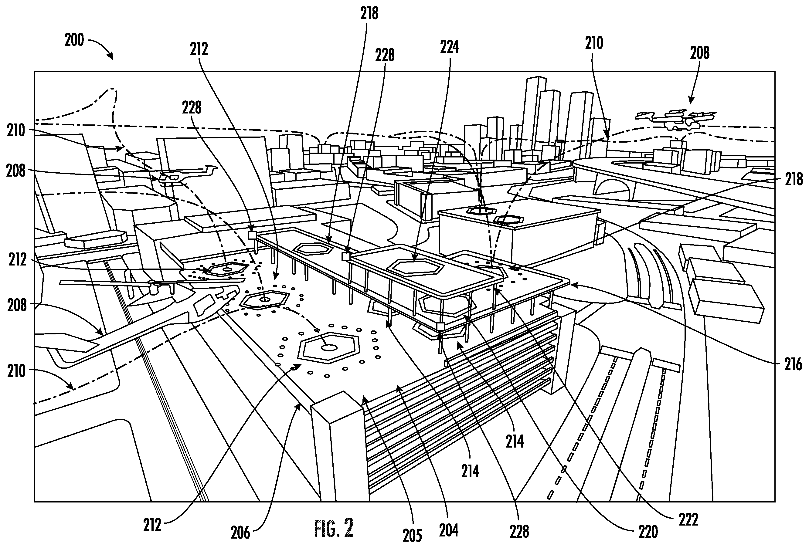 Patent US12157580 Figure 2 – Systems and methods for transferring aircraft