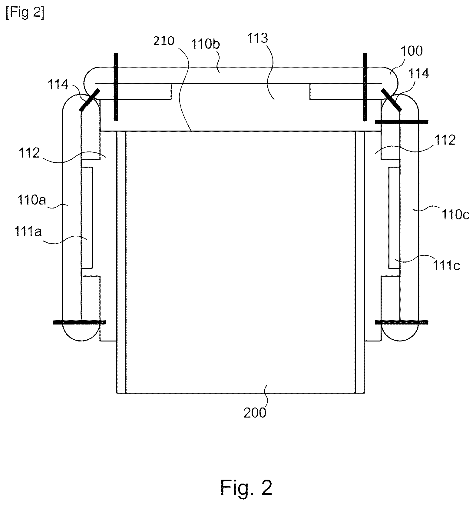 Patent US12157581 Figure 2 – Lining element of an edge of an aeronautical seat shell, method for manufacturing and method for setting up such an element