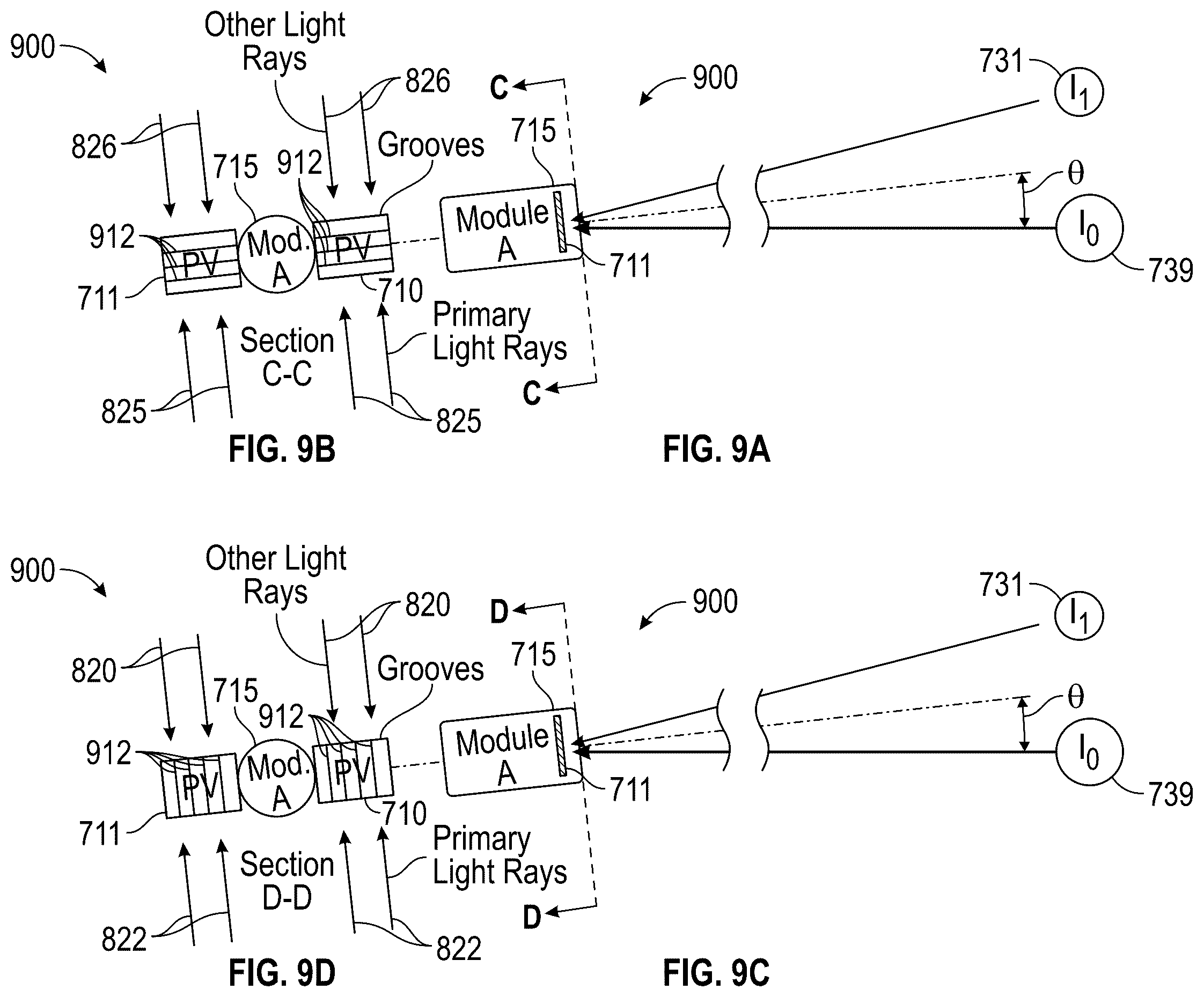 Patent US12157585 Figure 8 – Systems and methods for pointing photovoltaic arrays