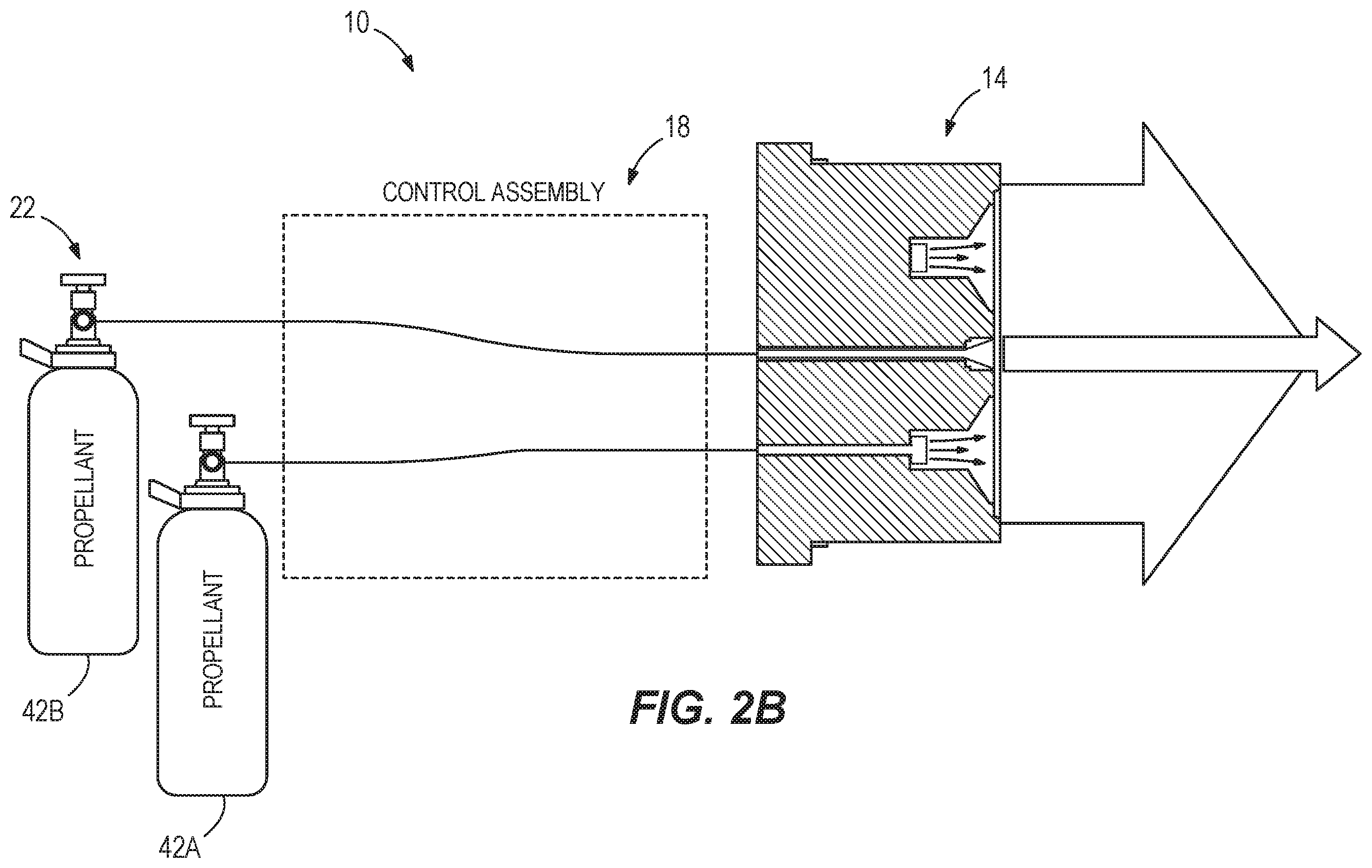 Patent US12157586 Figure 4 – Propulsion system for spacecraft