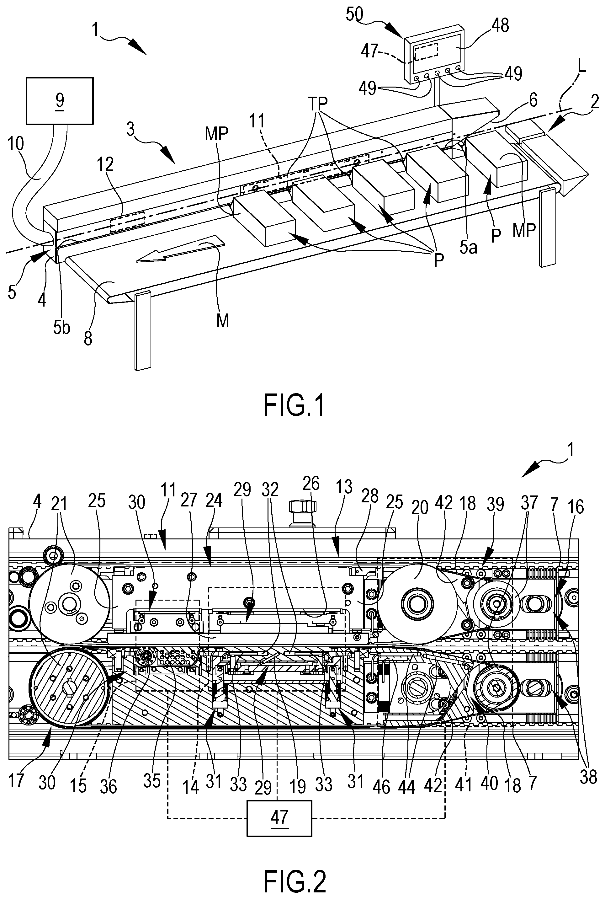 Patent US12157591 Figure 1 – Packaging apparatus, heat sealer and heat sealer module