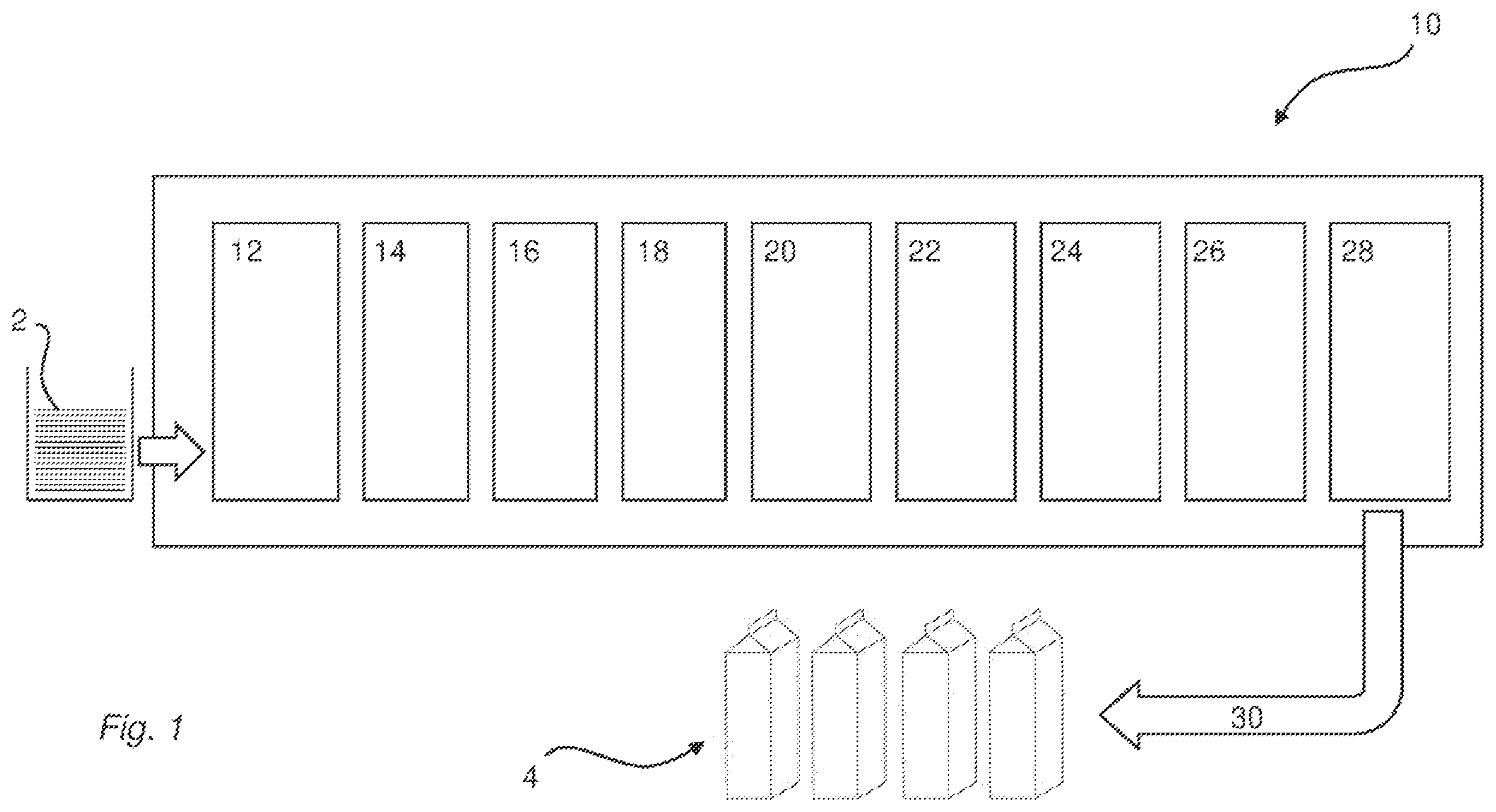 Patent US12157592 Figure 1 – Particle removal device for a filling machine