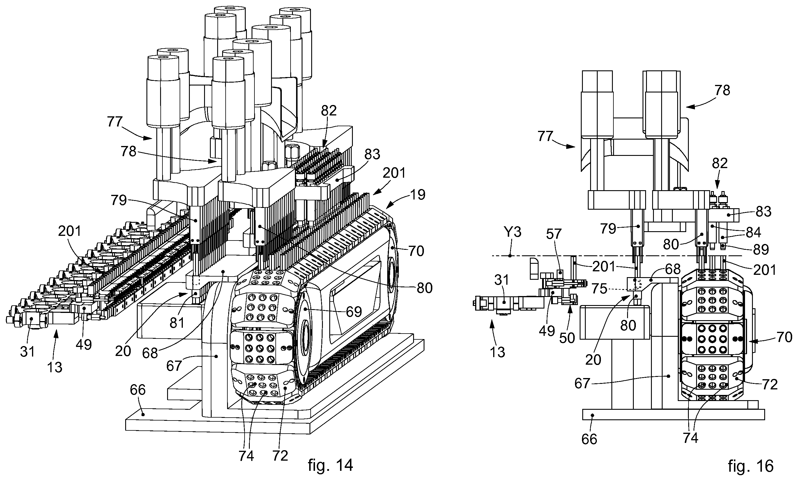 Patent US12157594 Figure 12 – Machine and method for the automatic treatment of components of inhalers; in particular cartomizers for electronic cigarettes