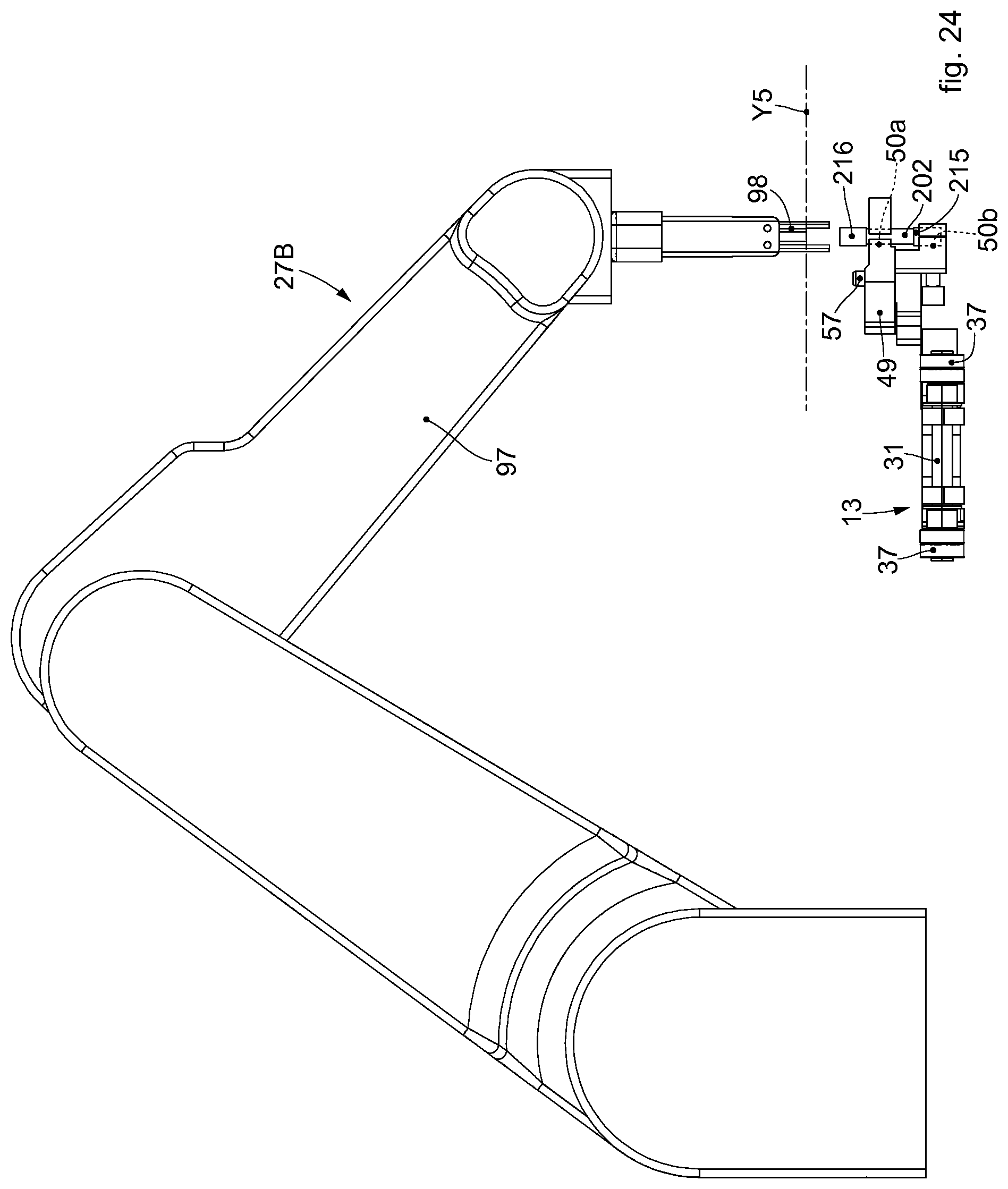 Patent US12157594 Figure 19 – Machine and method for the automatic treatment of components of inhalers; in particular cartomizers for electronic cigarettes