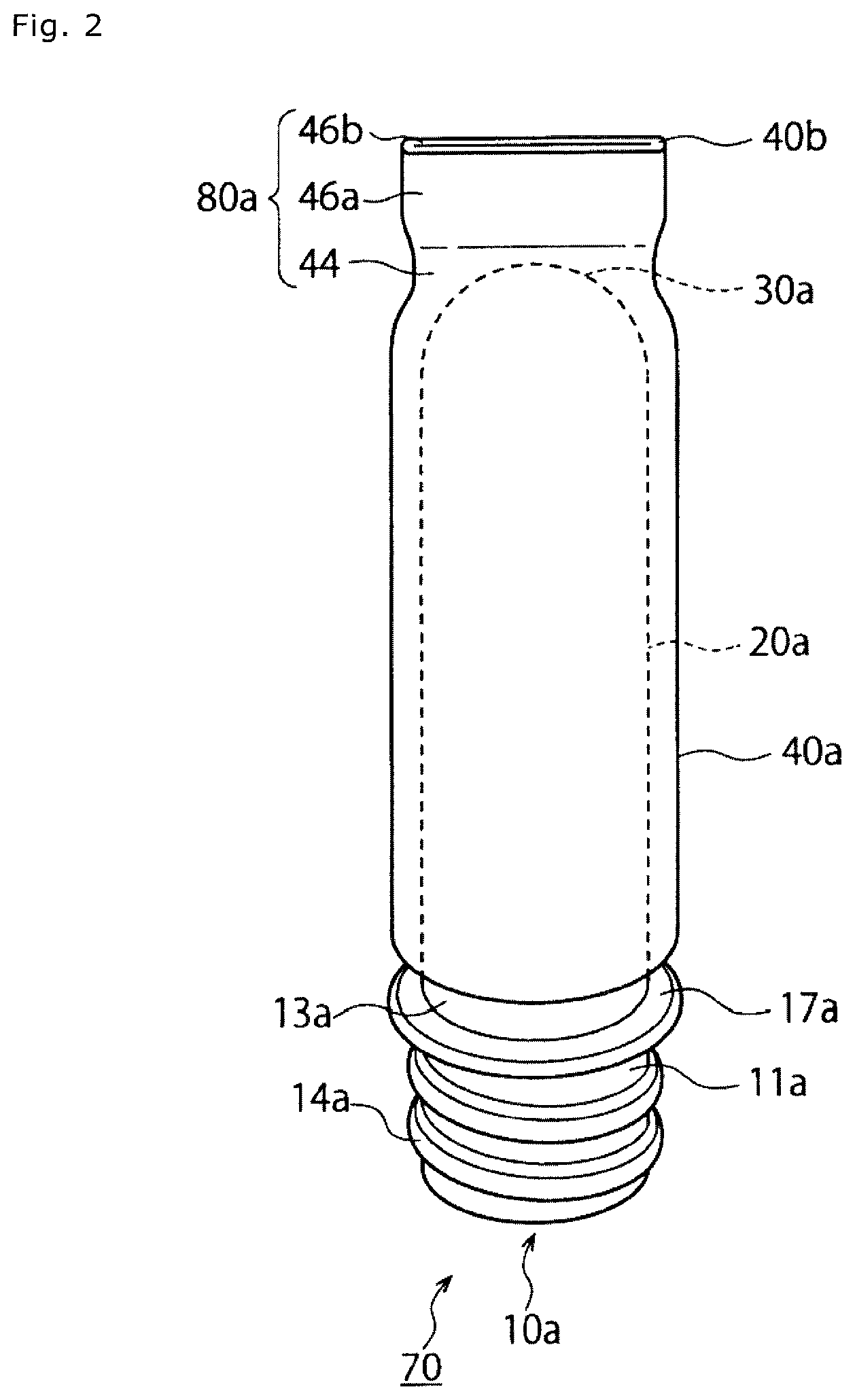 Patent US12157601 Figure 2 – Composite preform and method for producing the same, composite container and method for producing the same, and composite container product loaded with beer
