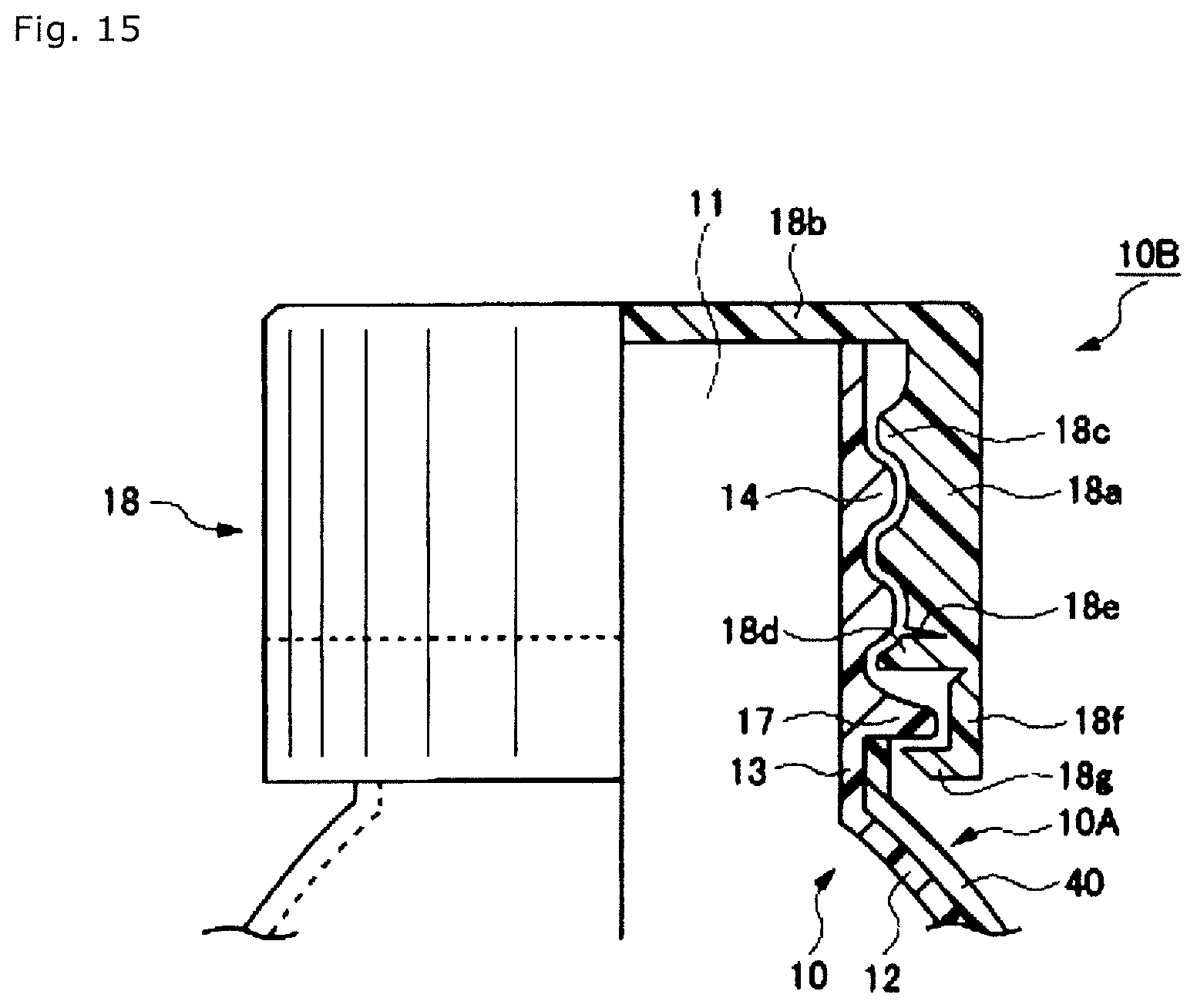 Patent US12157601 Figure 14 – Composite preform and method for producing the same, composite container and method for producing the same, and composite container product loaded with beer