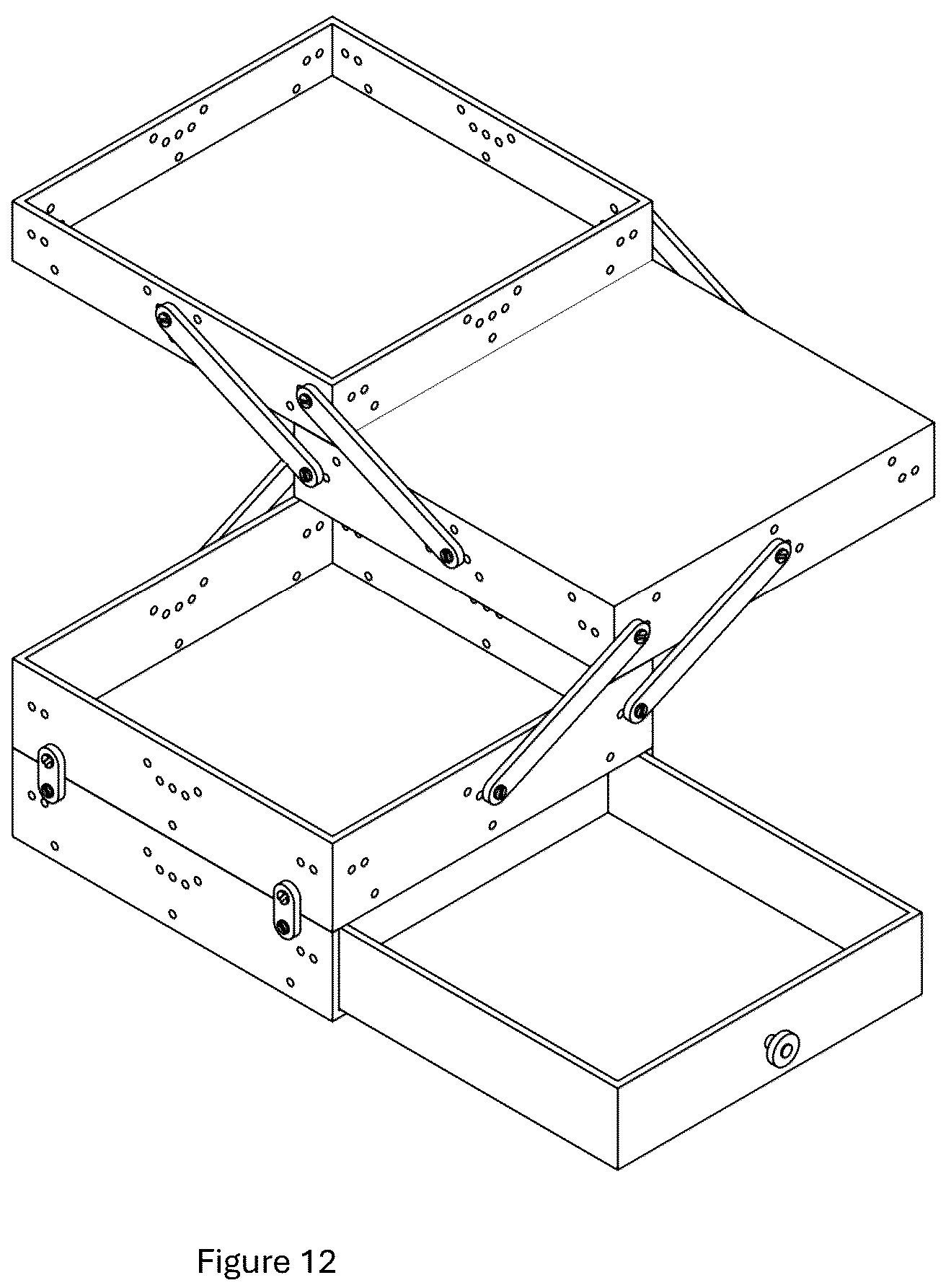 Patent US12157606 Figure 15 – Re-configurable and re-sizable modular storage container system