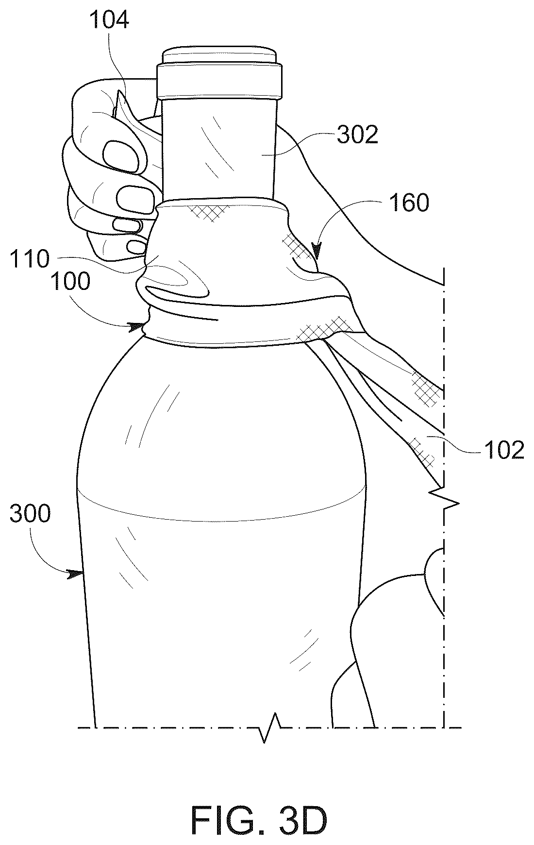 Patent US12157607 Figure 8 – Drip prevention device and method