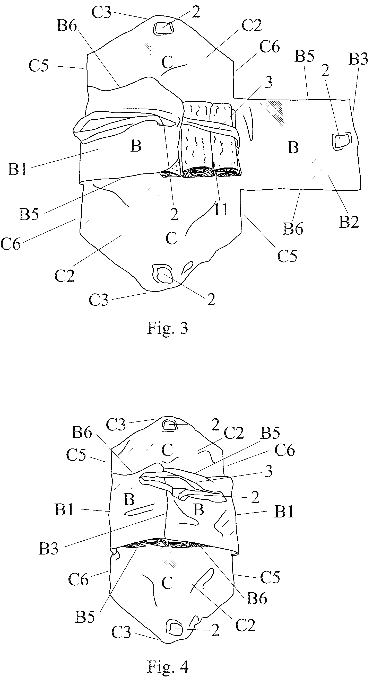 Patent US12157608 Figure 2 – Wood log packaging and carrying bag